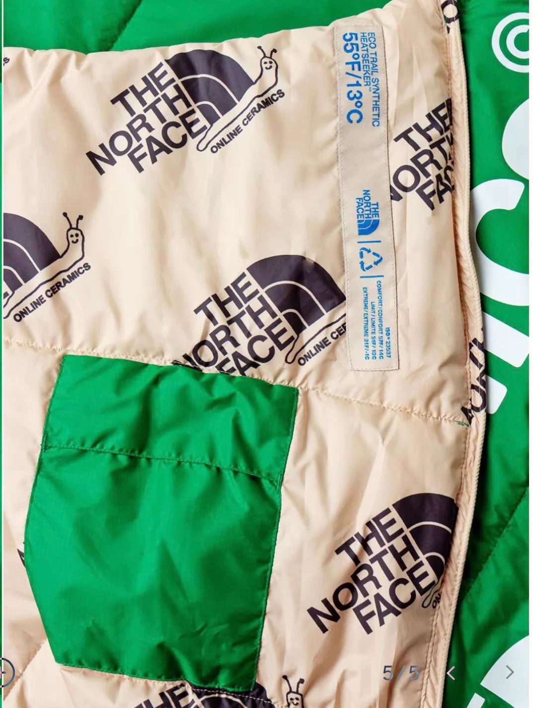 The North Face The North Face x Online Ceramics Sleeping Bag Size ONE SIZE - 5 Thumbnail