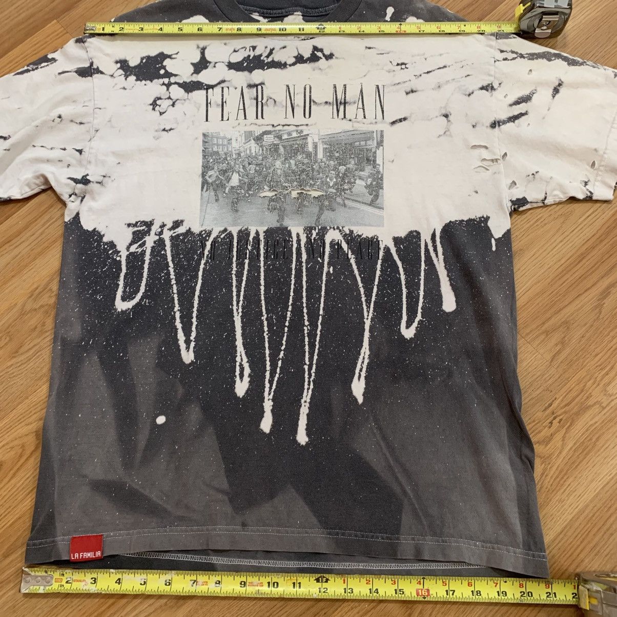 Other Sz L- La Familia West Side Story Tee (Black/Bleach dye) Size US L / EU 52-54 / 3 - 4 Thumbnail