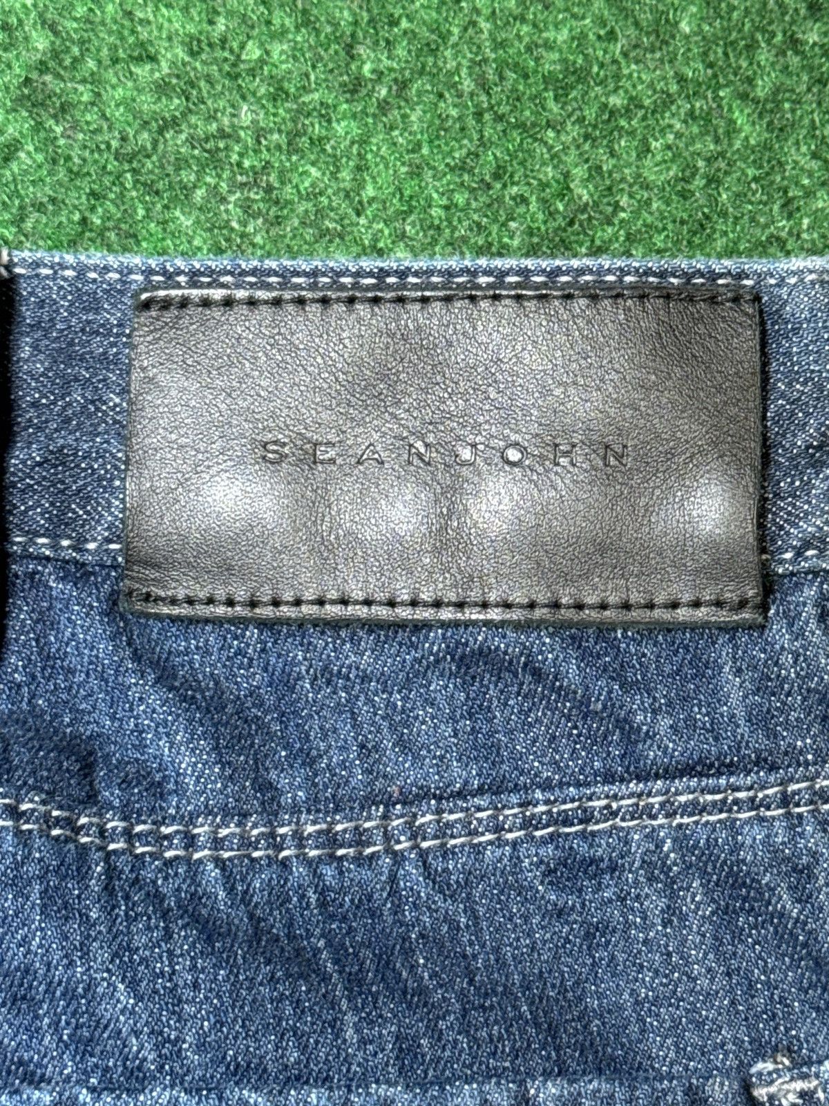 Sean John × Vintage Y2K Sean John Hip Hop Baggy Wide Leg Loose Denim Jeans Size US 42 / EU 58 - 3 Thumbnail