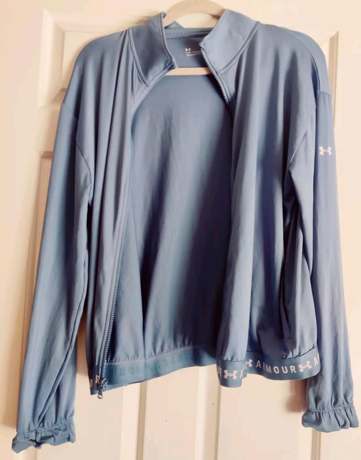 Under Armour Under Armour Heatgear Womens L Jacket Light Blue Logo Bottom Size L / US 10 / IT 46 - 3 Thumbnail