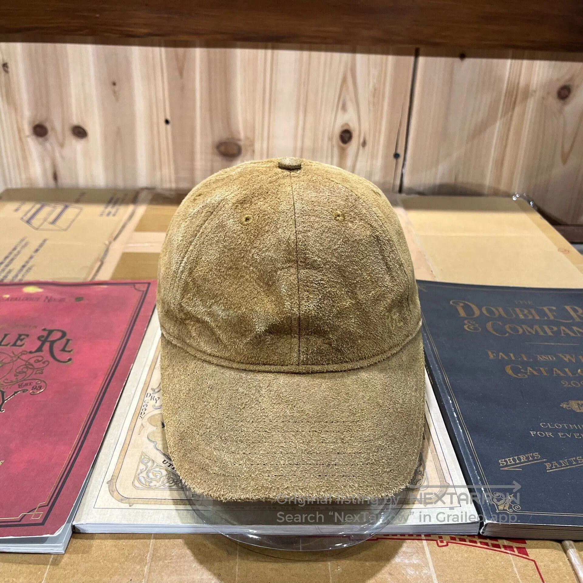 RRL Ralph Lauren RRL Suede Baseball Cap by Ralph Lauren. Size ONE SIZE - 1 Thumbnail