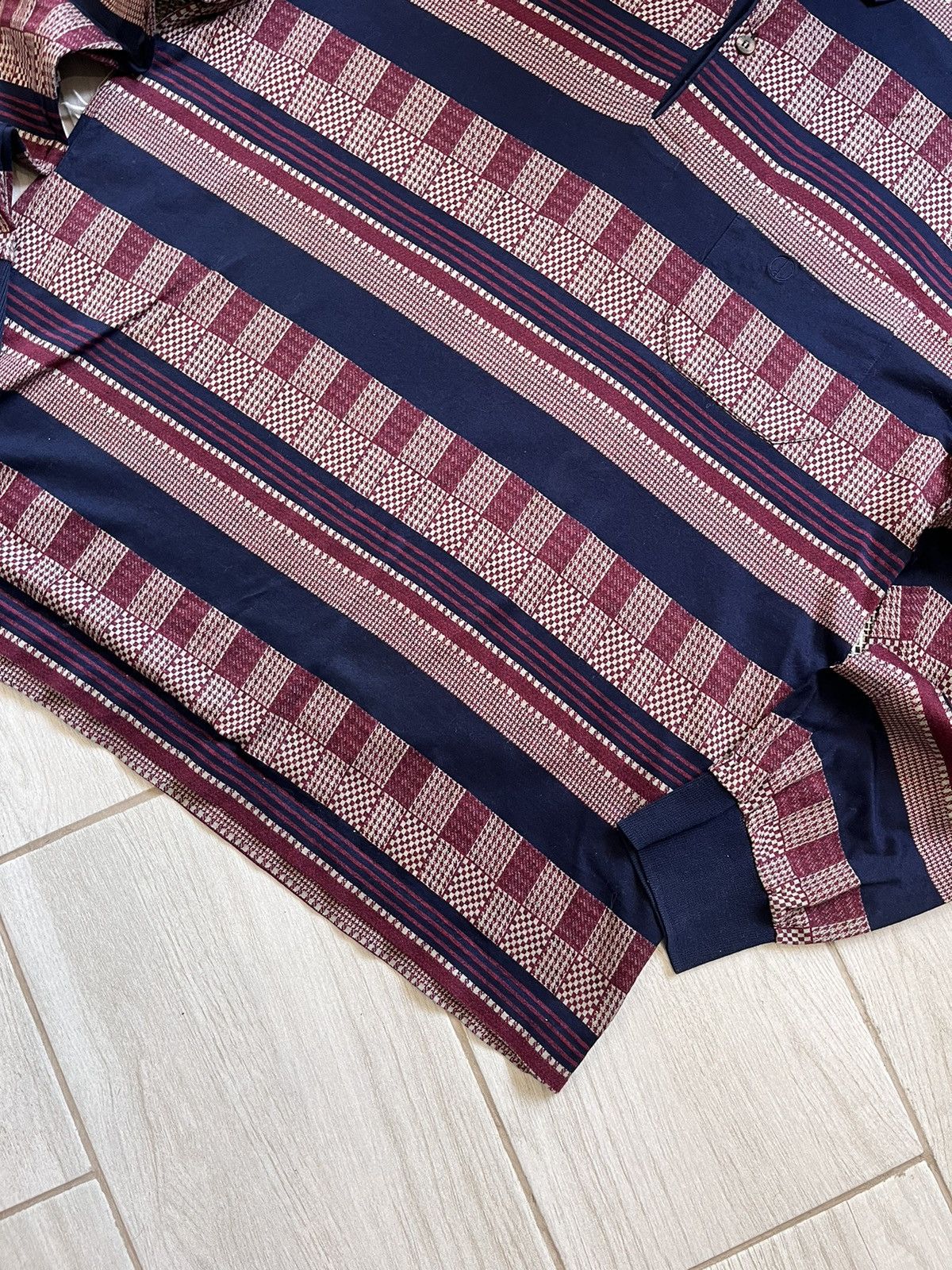 Vintage RRP-500$!! Dunhill Longsleeve polo tshirt luxury rare Size US L / EU 52-54 / 3 - 7 Thumbnail
