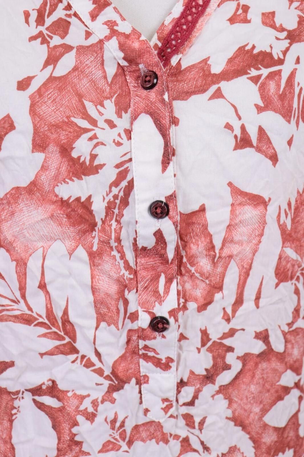 Designer Emily Van Den Bergh Multicolor Floral Henley Shirt Size 38 Size M / US 6-8 / IT 42-44 - 2 Thumbnail