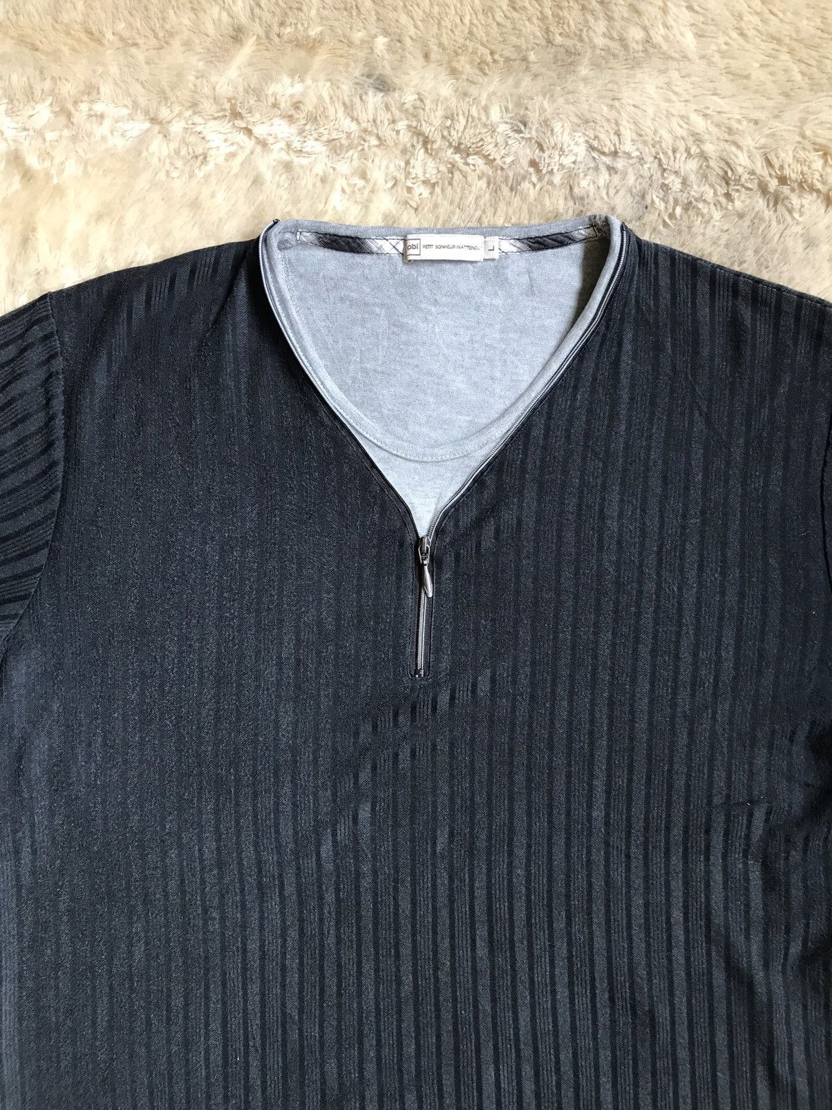 Japanese Brand Double Layer Stripe Petit Bonheur Inattendu Millennial Style Size US L / EU 52-54 / 3 - 6 Thumbnail