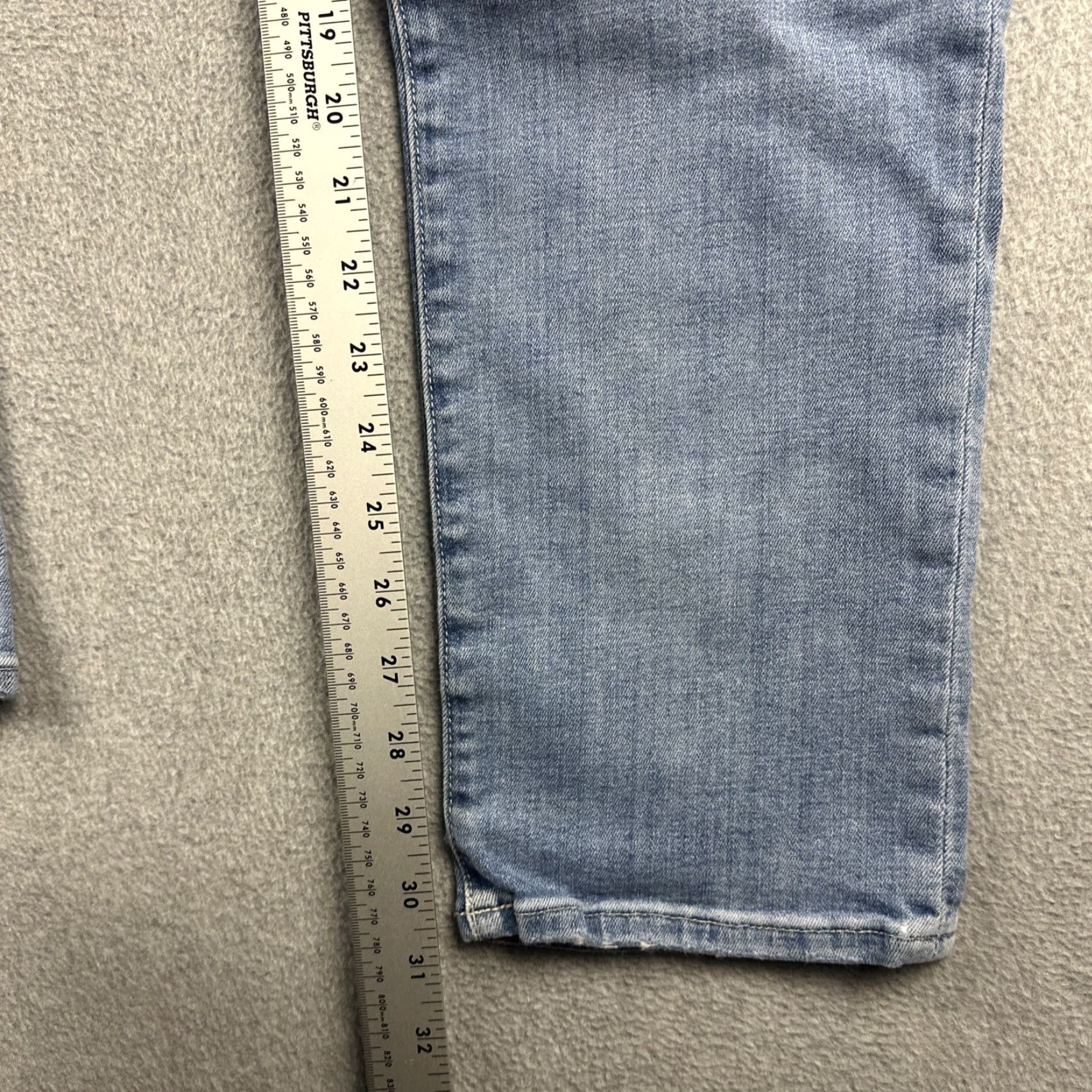 Hudson Hudson Jeans Mens 32x31 Blue Blake Slim Straight Stretch Denim Distressed Casual Jeans Shaft City Hipster Logo 5-Pocket Men Regular Jeans Slim Size US 32 / EU 48 - 7 Thumbnail