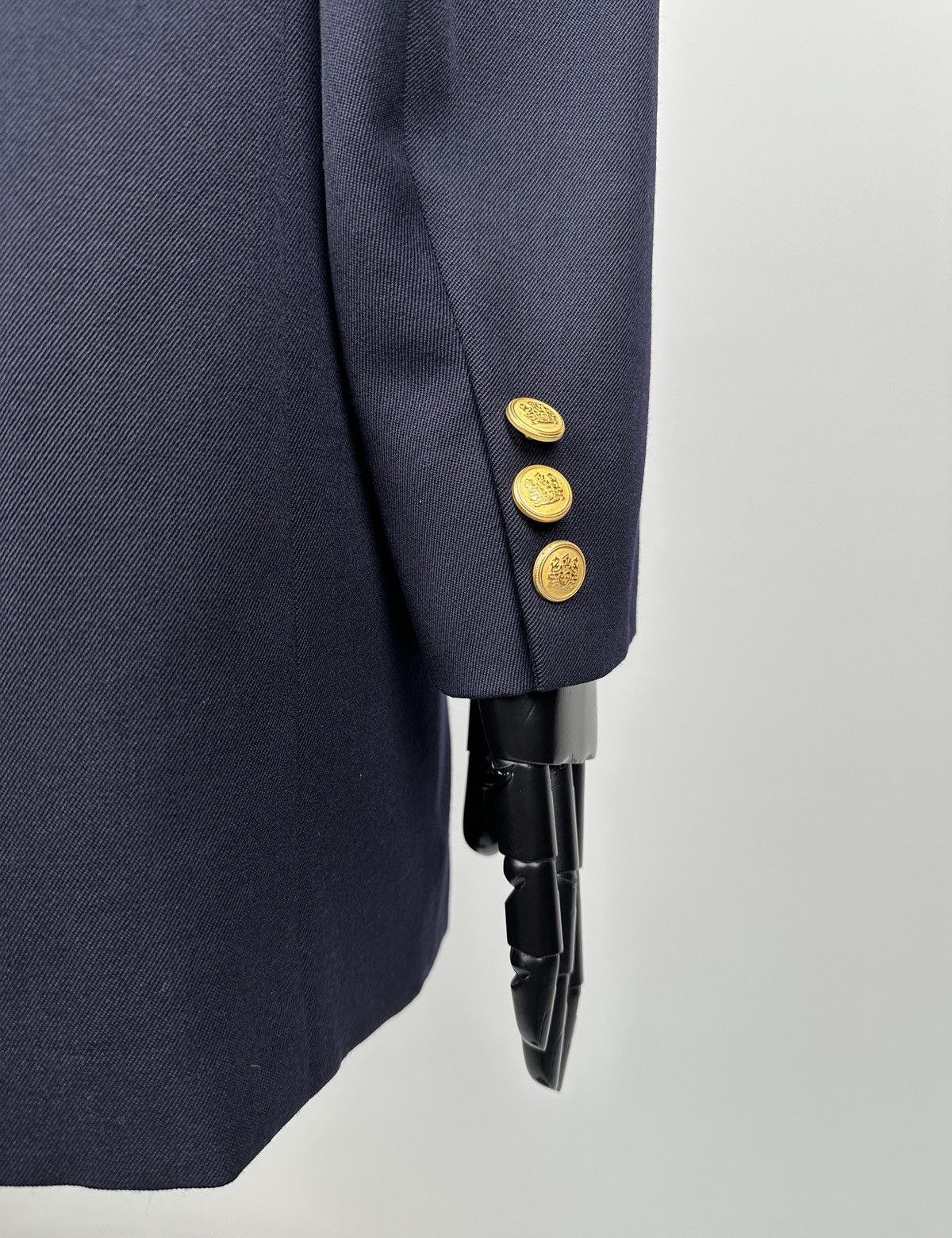 Aquascutum AQUASCUTUM Double-Breasted Gold Buttons Wool Blazer Jacket Size L / US 10 / IT 46 - 11 Thumbnail