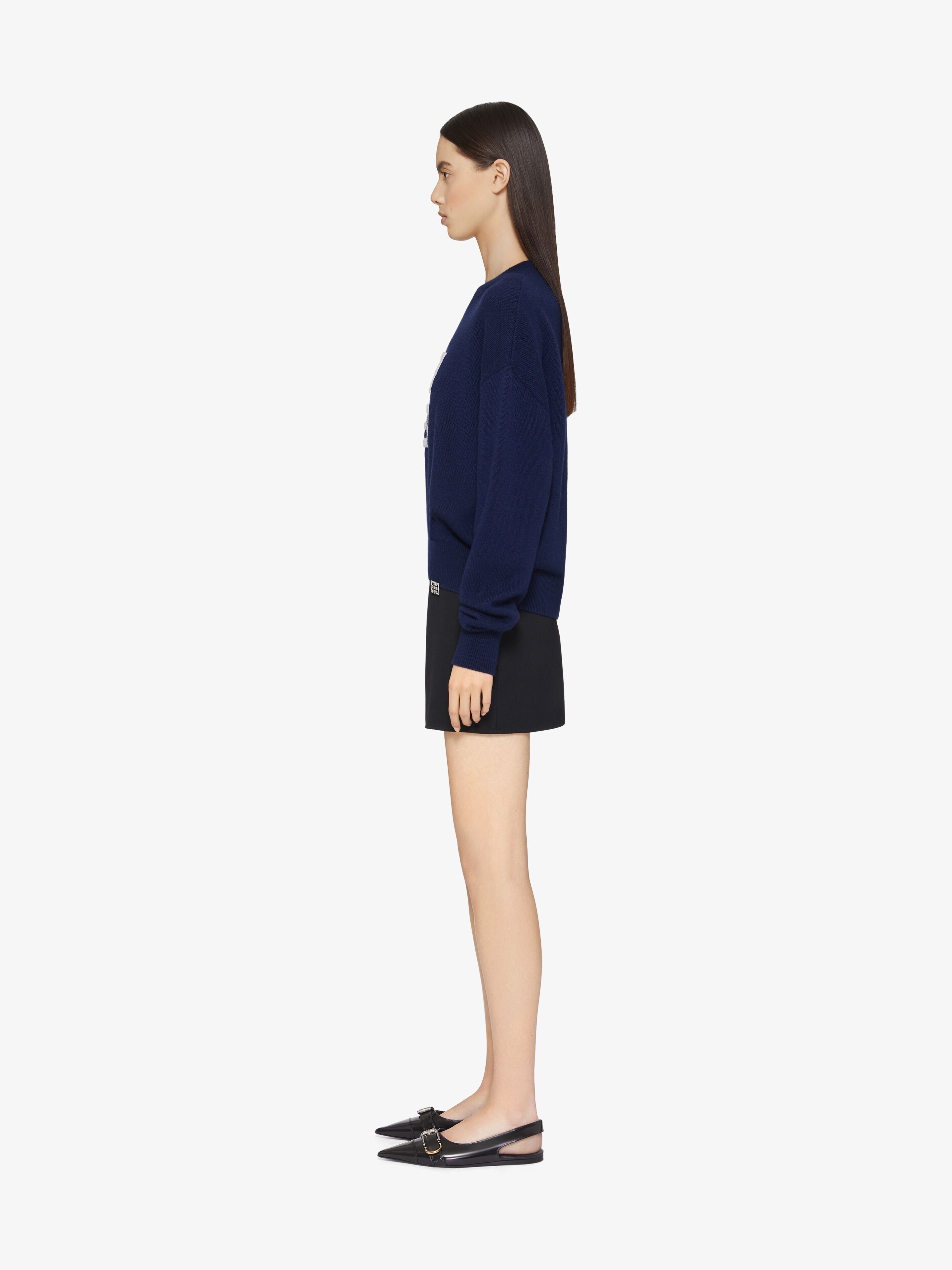 Givenchy oc11z0725 Sweater in Navy/White Size XL / US 12-14 / IT 48-50 - 3 Thumbnail