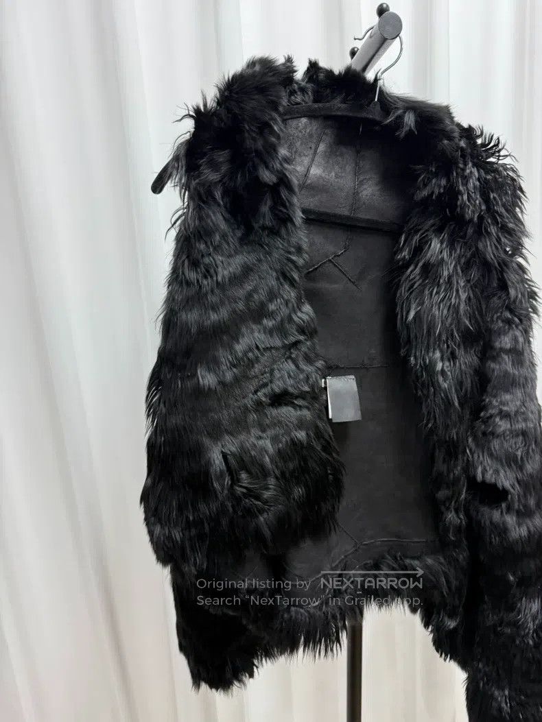 Ann Demeulemeester Ann Demeulemeester Size S fur paneled three-hole vest cape Size S / US 4 / IT 40 - 2 Thumbnail