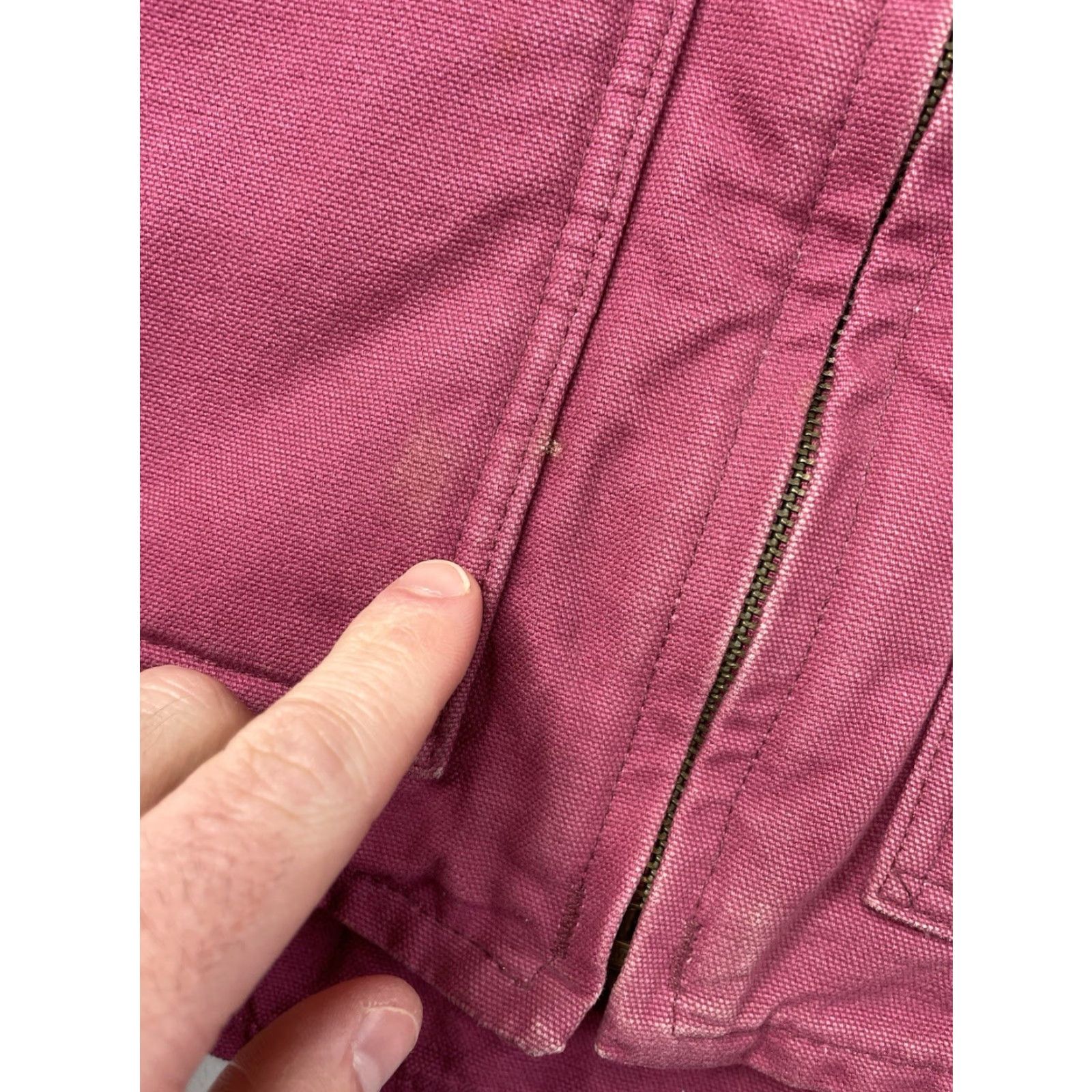 Carhartt VINTAGE Carhartt Vest Women’s XL 16/18 Pink WV001 Sherpa Lined Distressed Rare Y2K Size XL / US 12-14 / IT 48-50 - 6 Thumbnail