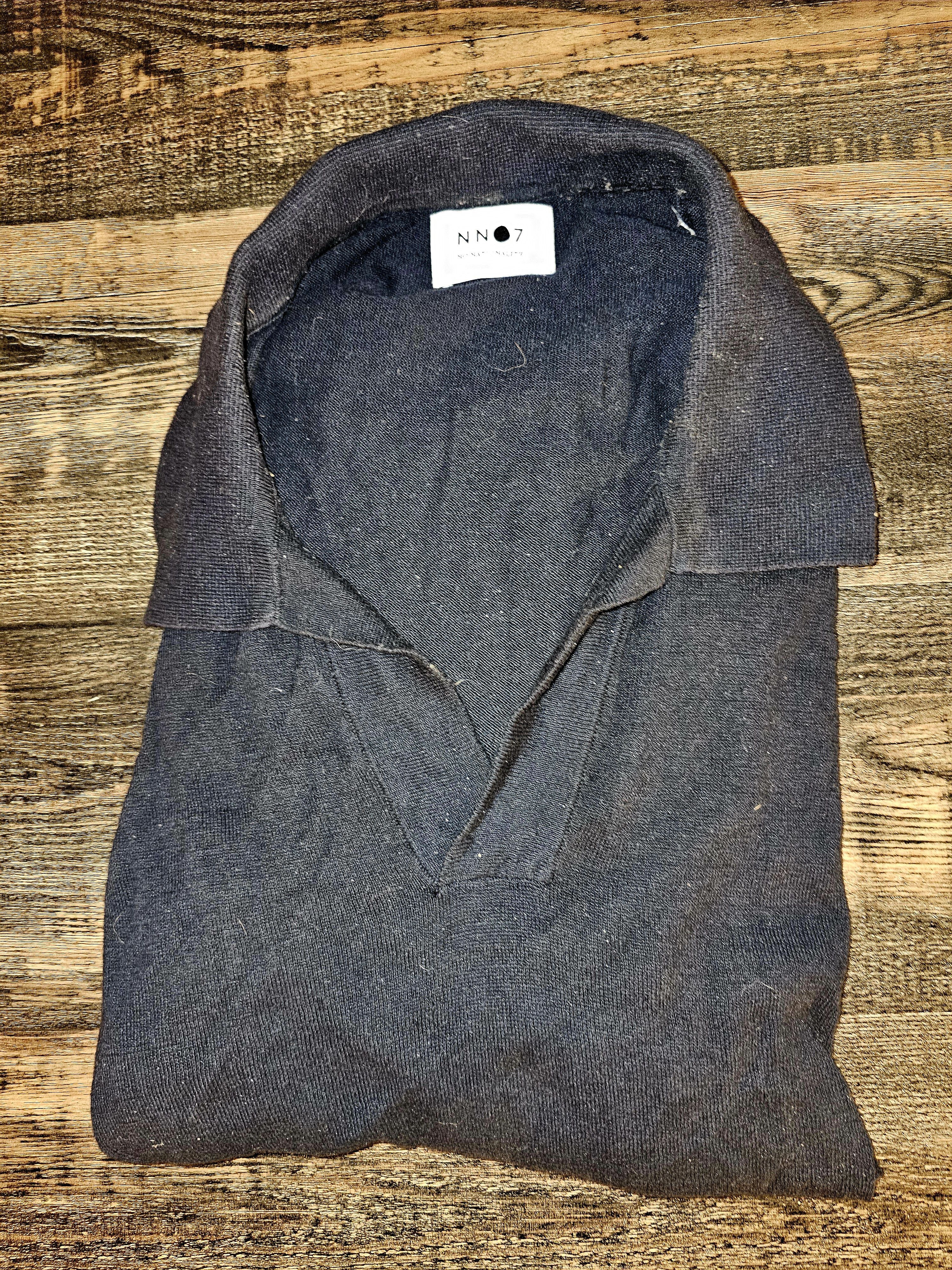 NN07 NN07 Ryan Cotton Linen Johnny Collar Polo (MSRP $185) Size US L / EU 52-54 / 3 - 1 Thumbnail
