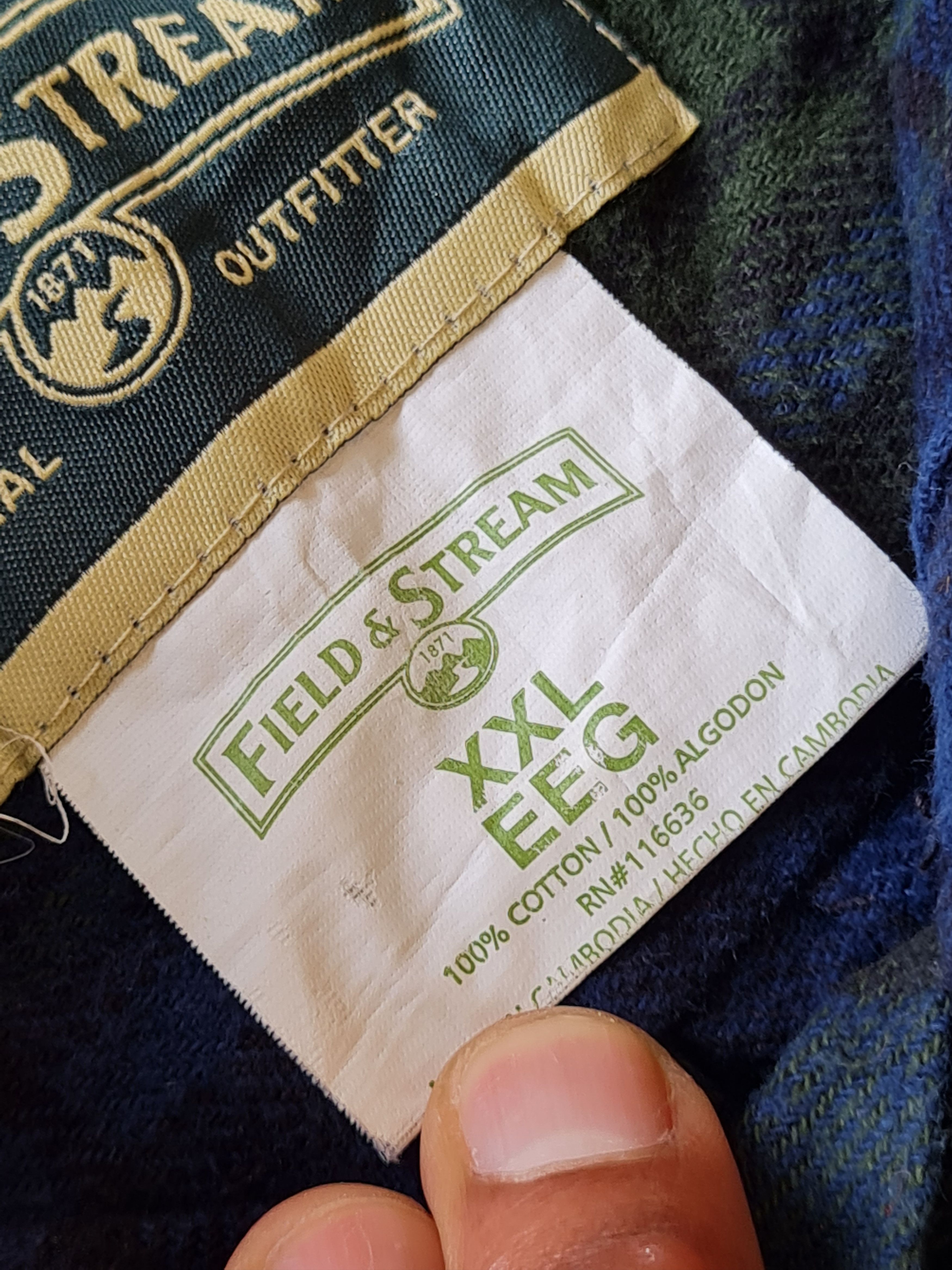 Field & Stream × Vintage VTG Field & Stream Flannel Jacket Button Up Size US XXL / EU 58 / 5 - 9 Thumbnail