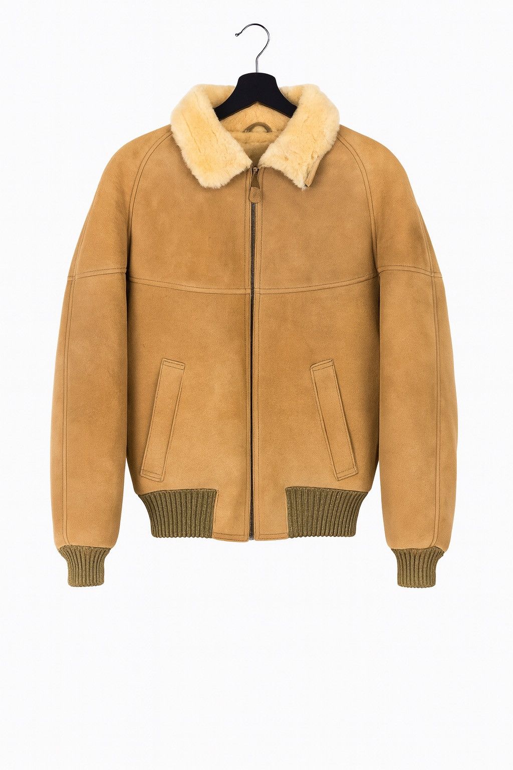 Vintage Vintage New Zealand Made Sheepskin Leather Shearling Flight Size US S / EU 44-46 / 1 - 1 Thumbnail