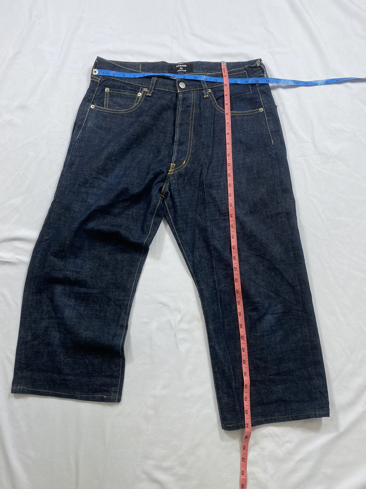 Issey Miyake Japanese Denim Issey Miyake Cabane de Zucca selvedge Size US 31 - 11 Thumbnail