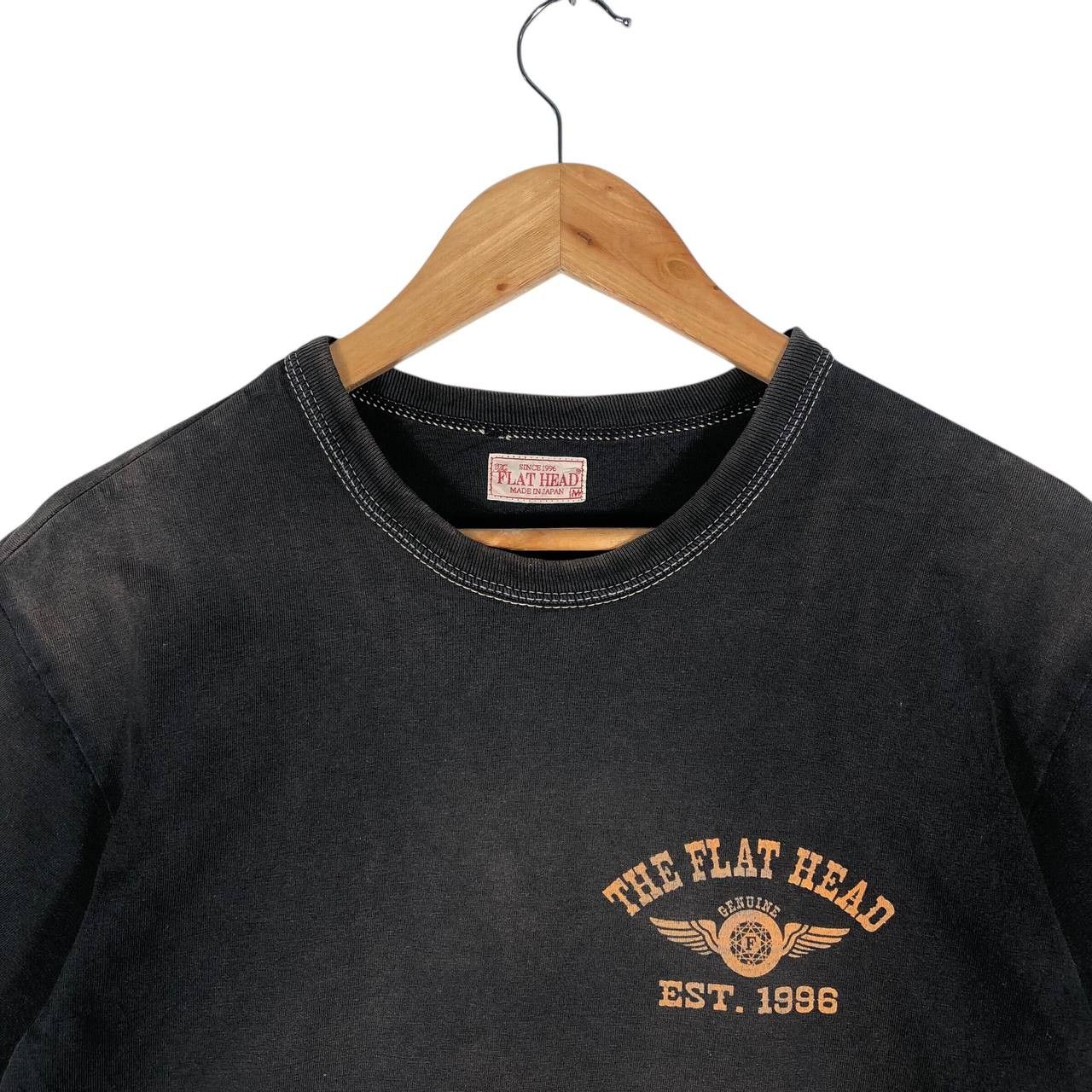 The Flat Head Vintage 90s The Flat Head Men T-Shirt Size US M / EU 48-50 / 2 - 2 Thumbnail