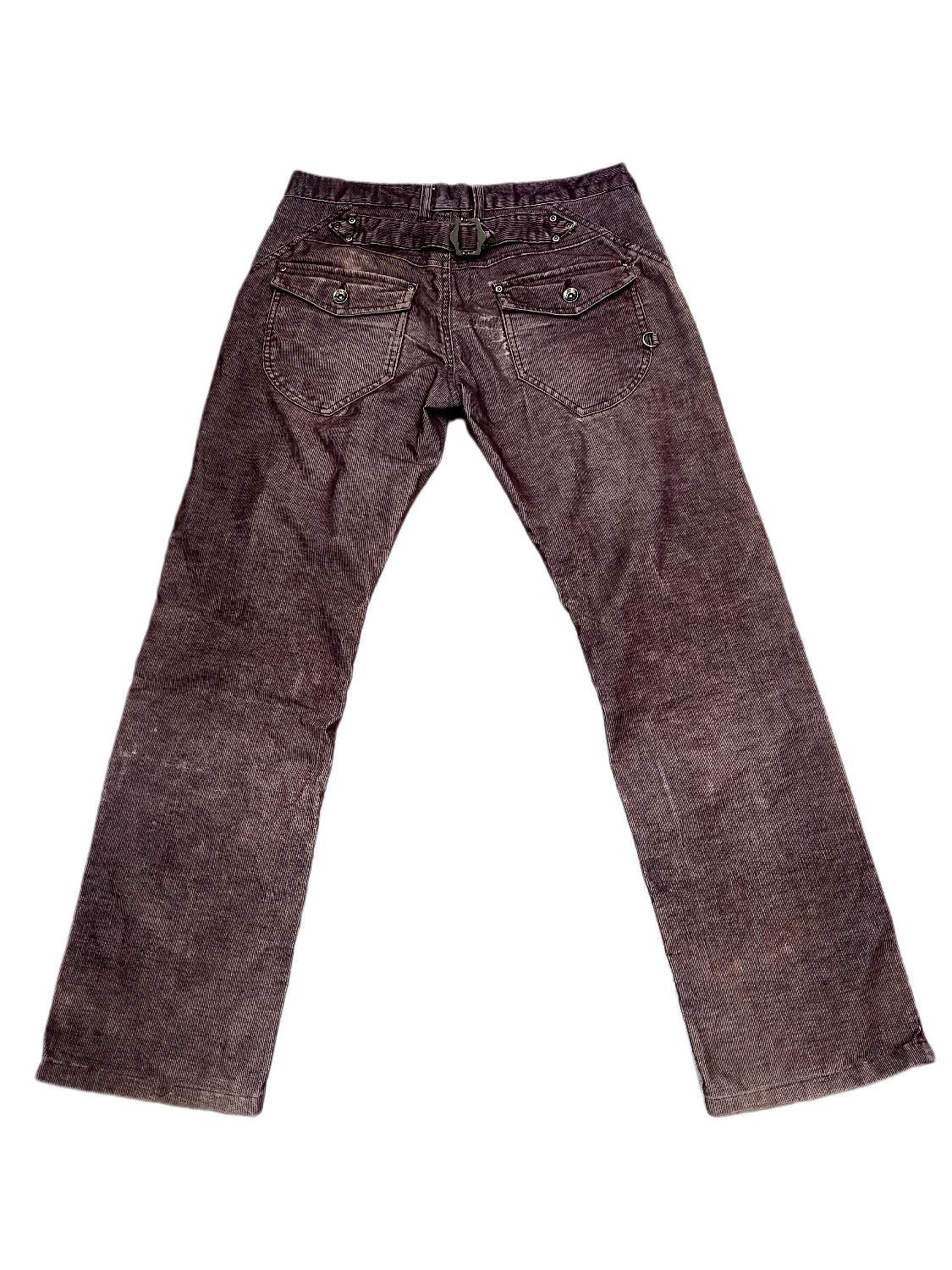 Japanese Brand Semantic Design Purple Washed Flared Corduroy Jeans Size US 34 / EU 50 - 2 Thumbnail