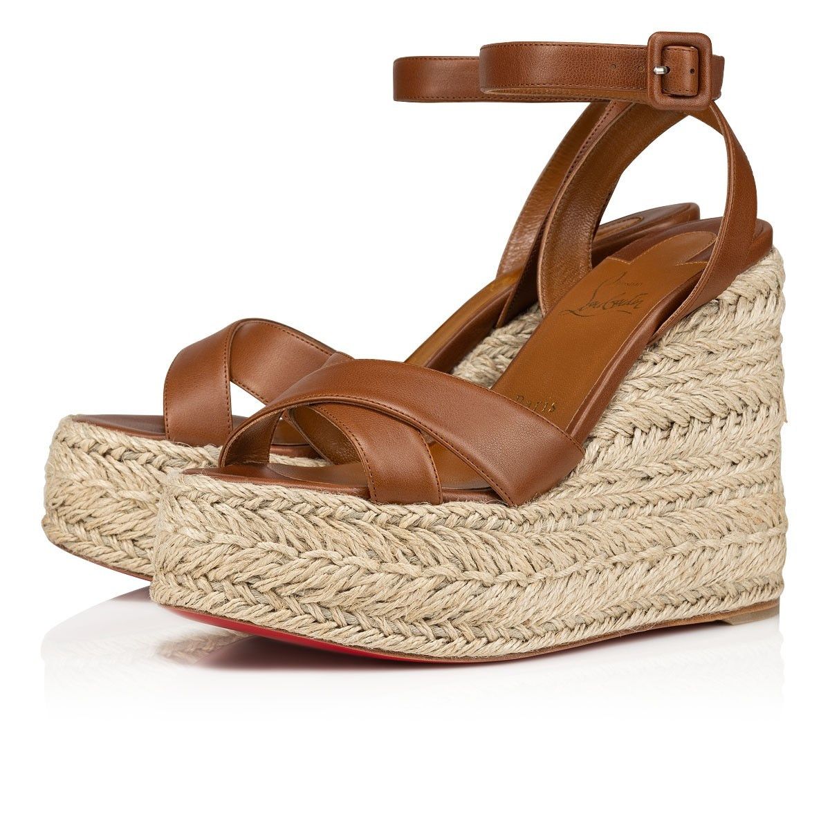 Christian Louboutin o1s1wg110325 Mariza Zeppa 130 Cuolo in Brown Size US 12 / IT 42 - 2 Thumbnail