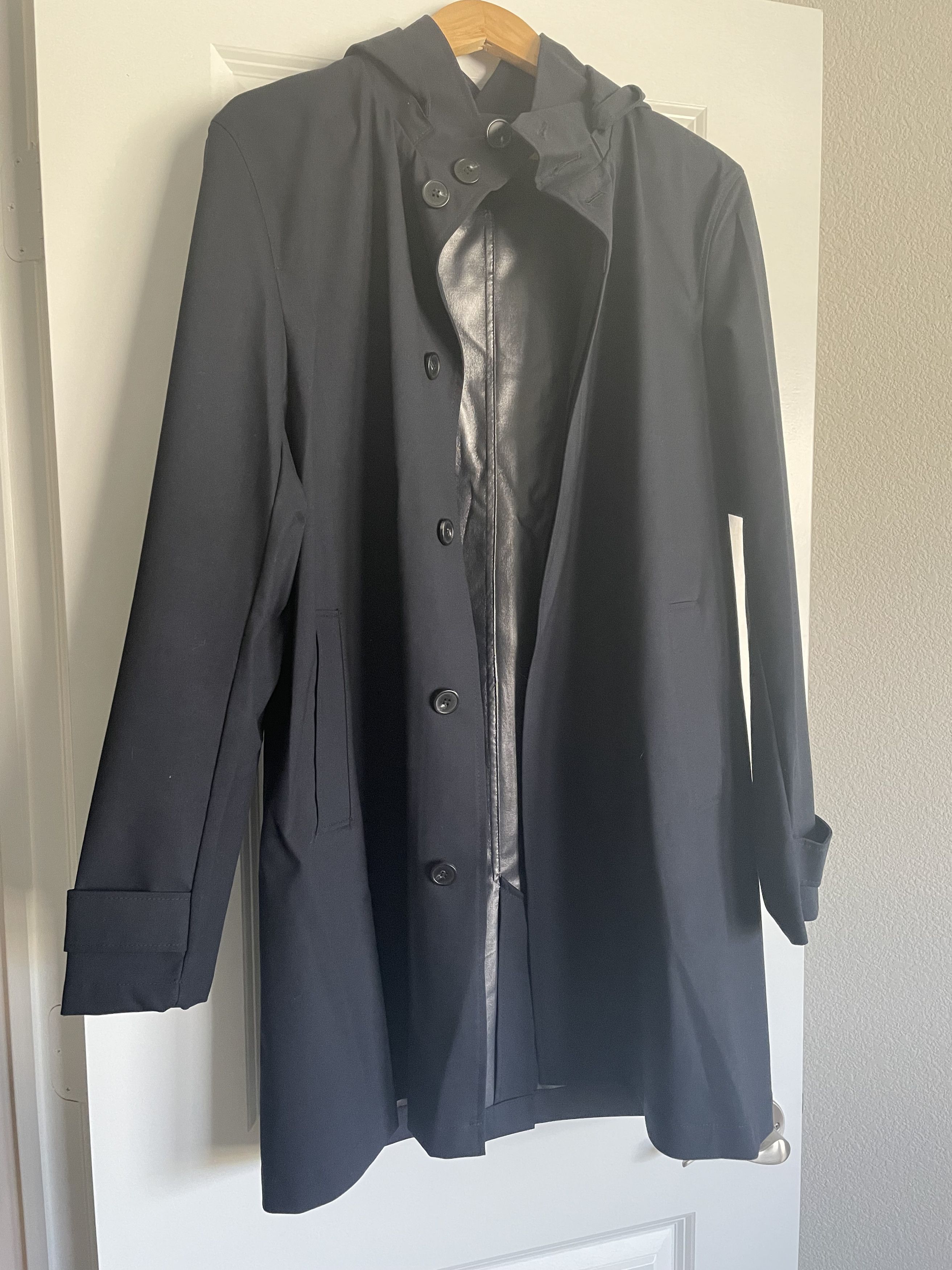 Balibaris Balibaris "Travis" Navy Stretch-Woven Rain Coat Size US M / EU 48-50 / 2 - 3 Thumbnail