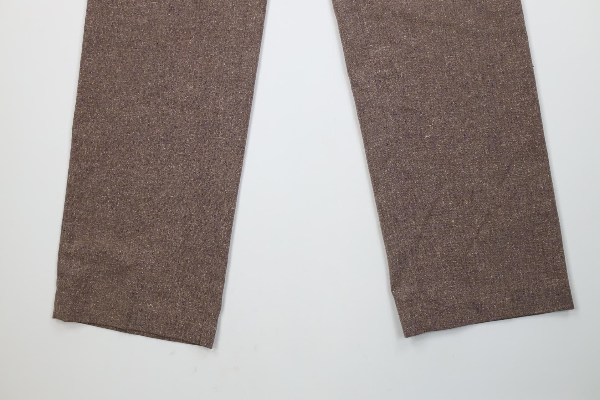Vintage Vintage 70s Streetwear Wool Blend Knit Wide Leg Chino Pants Size US 29 - 4 Thumbnail