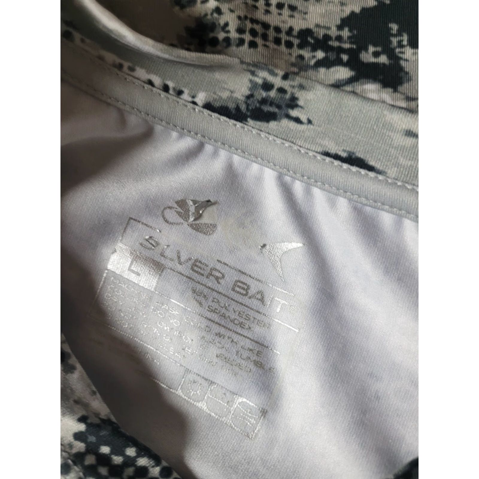 Vintage Silver Bait Shirt Adult Large Camouflage Fish Graphic Performance Fishing Shirt Size US L / EU 52-54 / 3 - 3 Thumbnail