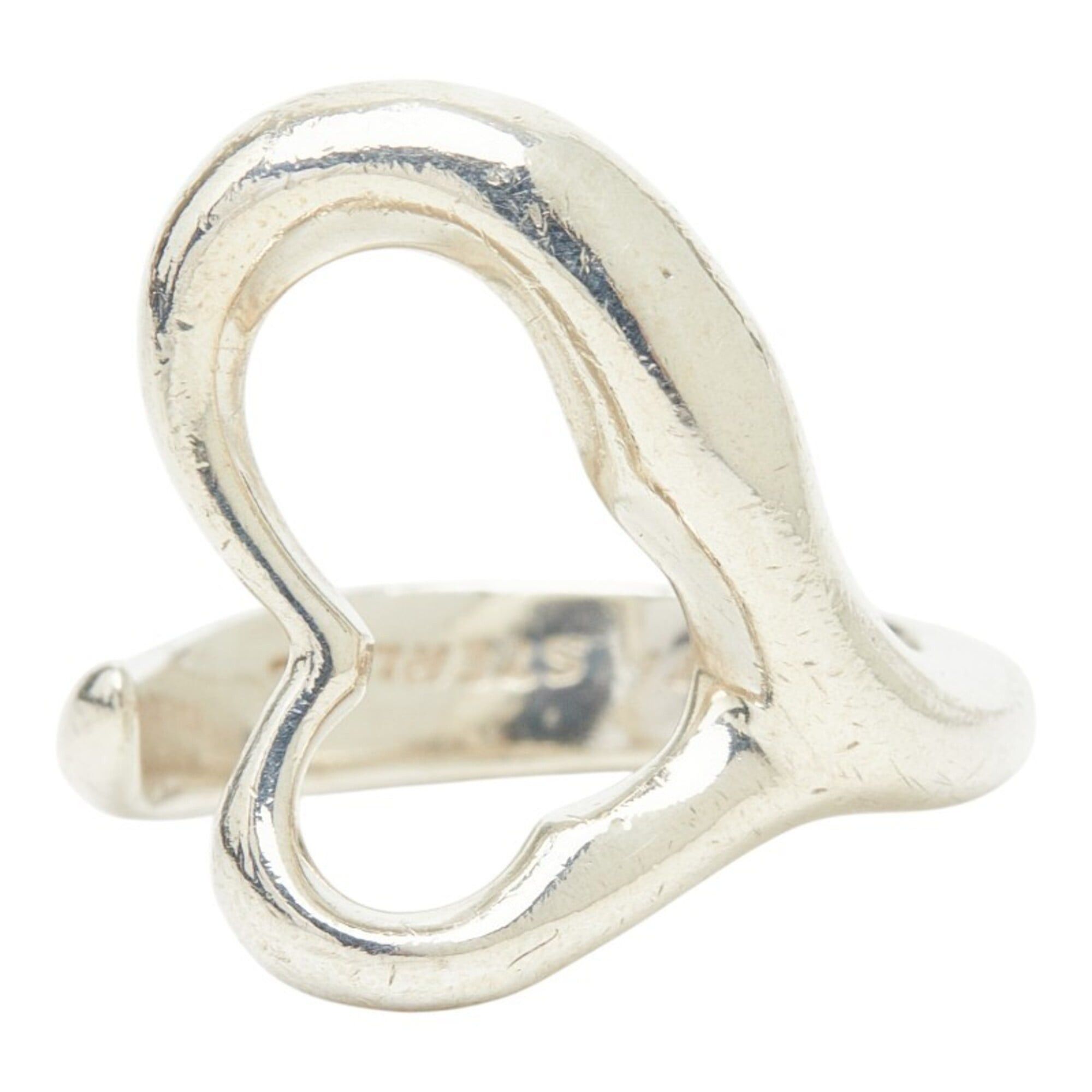 Tiffany & Co. Tiffany & Co. Elsa Peretti Open Heart Ring, Sterling Silver (SV925), Women's Ring. Size ONE SIZE - 1 Thumbnail