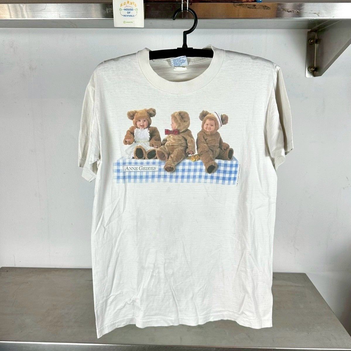 All Sport × Vintage Vintage 1996 Anne Geddes Babies Portrait Photo T-shirt Size US M / EU 48-50 / 2 - 1 Thumbnail