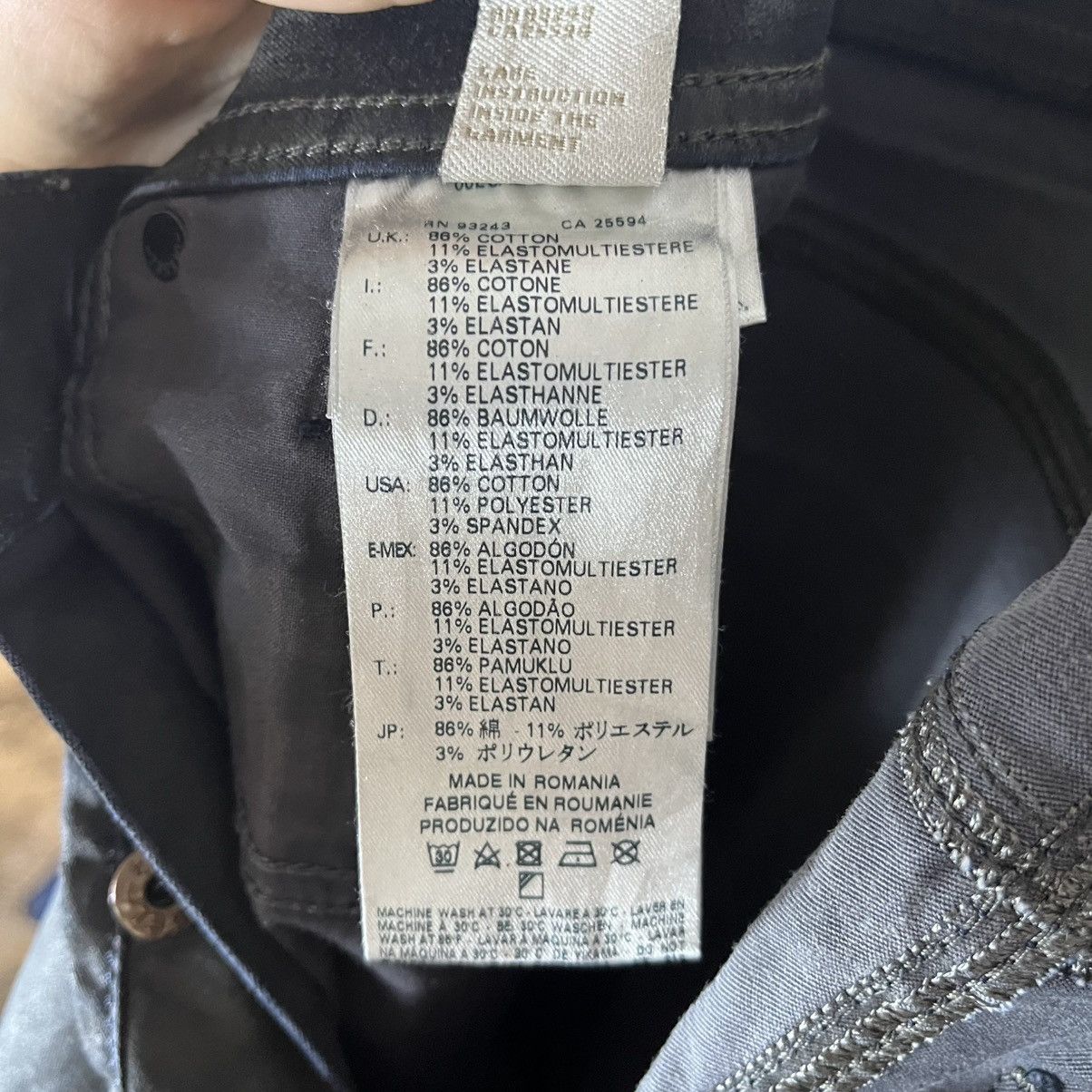 Diesel Vintage Diesel Tepphar Waxed Washed Denim Black Jeans Y2K Size US 31 - 8 Thumbnail
