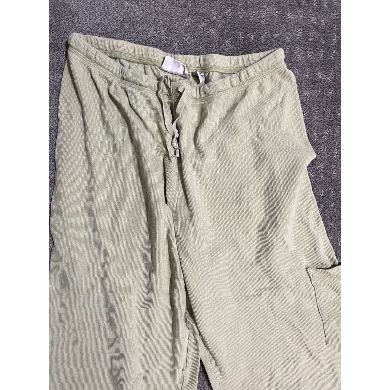 Vintage VINTAGE Chico's Women's Pants Regular Fit Ankle Style Solid Green Elastic Waist Casual Office Garment Size 25" / US 0 / IT 36 - 2 Thumbnail