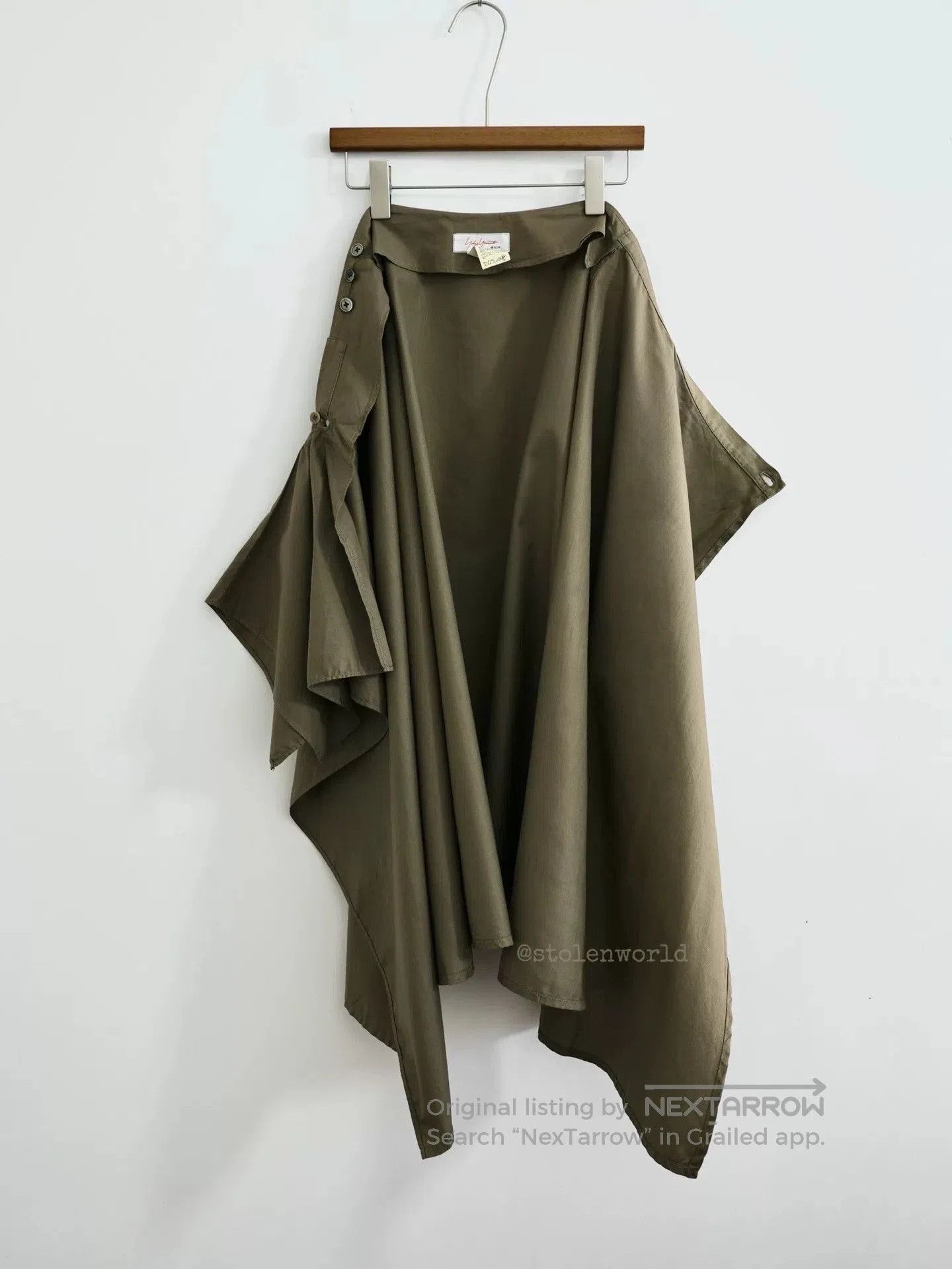 Yohji Yamamoto Yohji Yamamoto Asymmetrical Drape Skirt. Size 22" - 2 Thumbnail