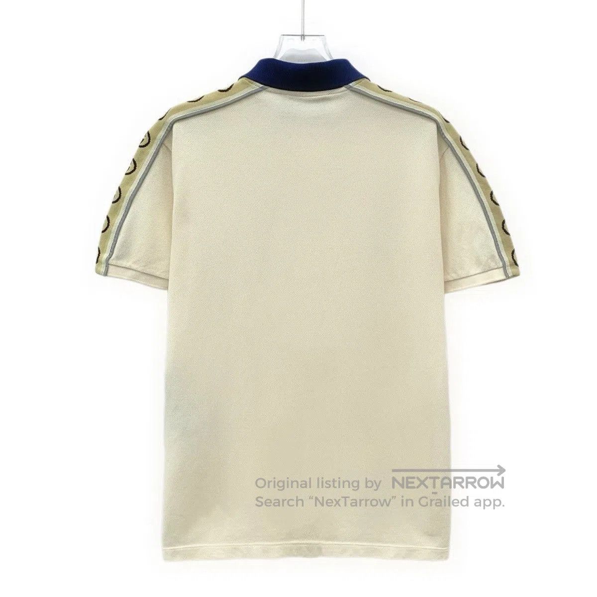 Gucci Beige Short Sleeve Polo with Contrast Collar and Side. Size US XS / EU 42 / 0 - 2 Thumbnail