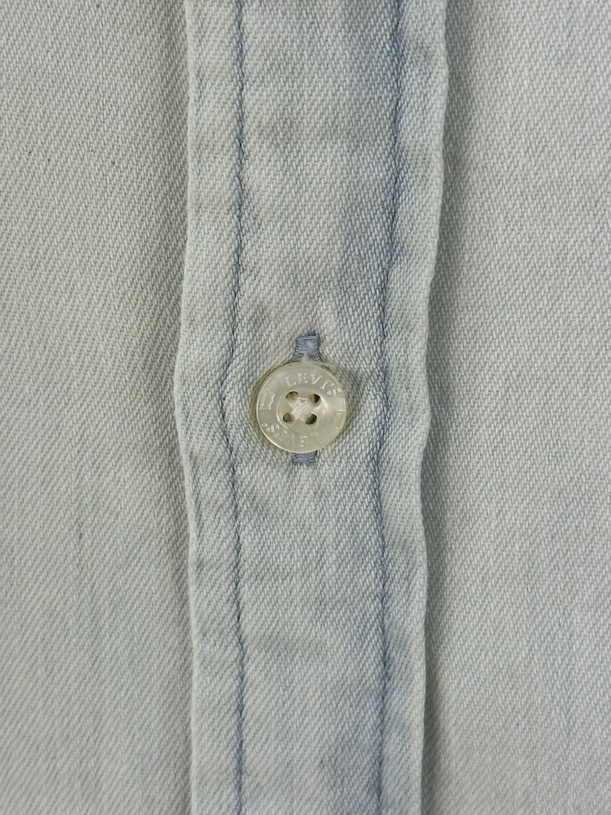 Levi's Levis White Tab Denim Worker Flannel Shirt Button Up Size US L / EU 52-54 / 3 - 9 Thumbnail