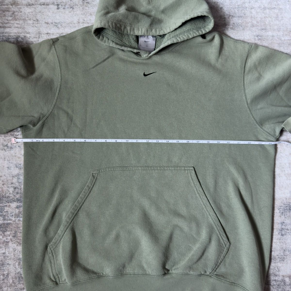 Nike Vintage Nike Center Swoosh Hoodie Pistachio Green Size US L / EU 52-54 / 3 - 6 Thumbnail