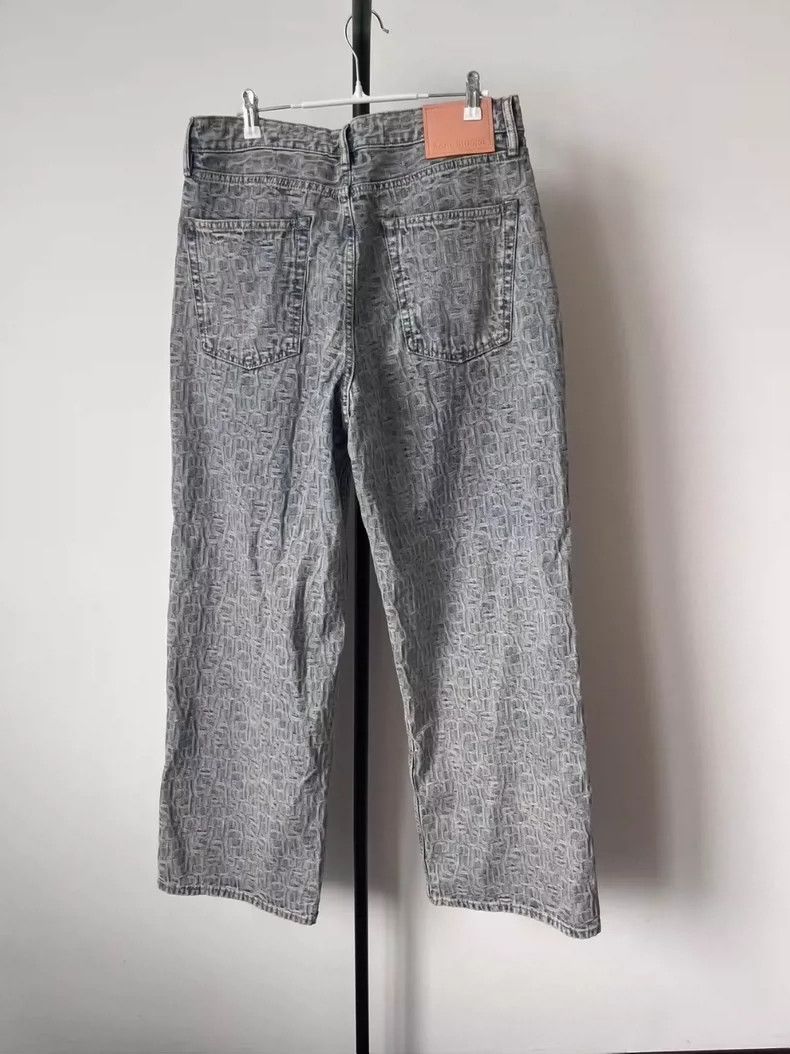 Acne Studios Acne Studios Light blue logo jacquard wide-leg jeans Size US 32 / EU 48 - 3 Thumbnail