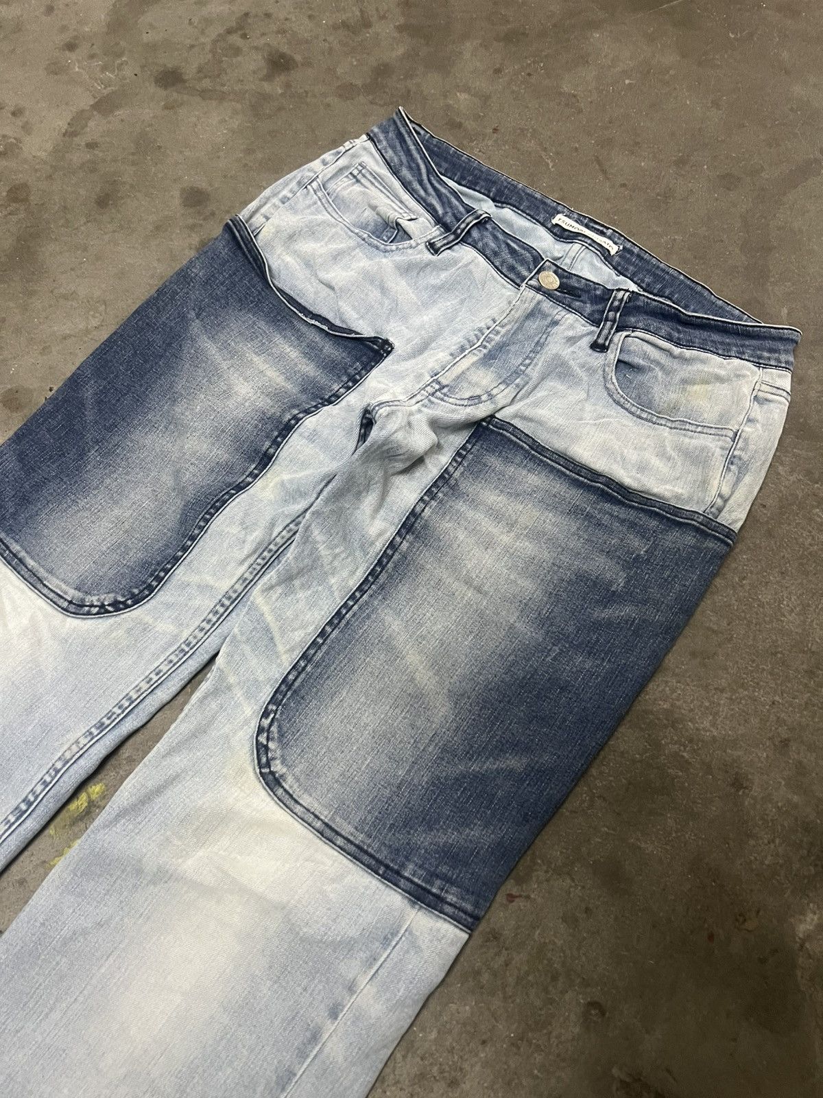 Designer × Issey Miyake TSUMORI CHISATO DOUBLE POCKET DISTRESSED DENIM PANT Size US 28 / EU 44 - 4 Thumbnail
