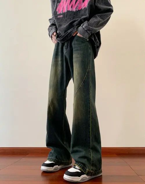 Japanese Brand VIBE Blue vintage street washed distressed jeans y2k Size US 32 / EU 48 - 3 Thumbnail