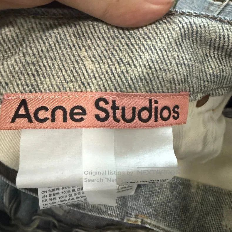 Acne Studios Acne Studios 3D Print Chain Cropped Jeans. Size US 32 / EU 48 - 3 Thumbnail