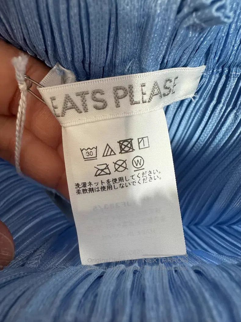 Issey Miyake Issey Miyake size:5 Light Blue Pants Size 22" - 4 Thumbnail