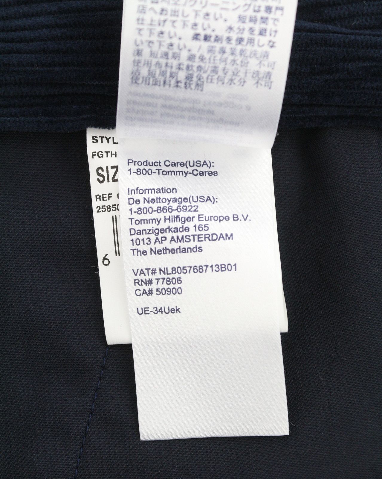 Tommy Hilfiger ROCK VELVET CASHME EU52 Dark Blue Corduroy 87474 Size US 36 / EU 52 - 11 Thumbnail