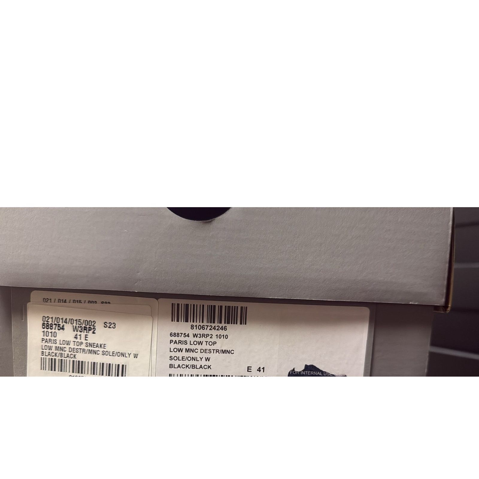 Balenciaga o1rshd1 Paris Low-Top Sneakers in Black Size US 8 / EU 41 - 24 Thumbnail