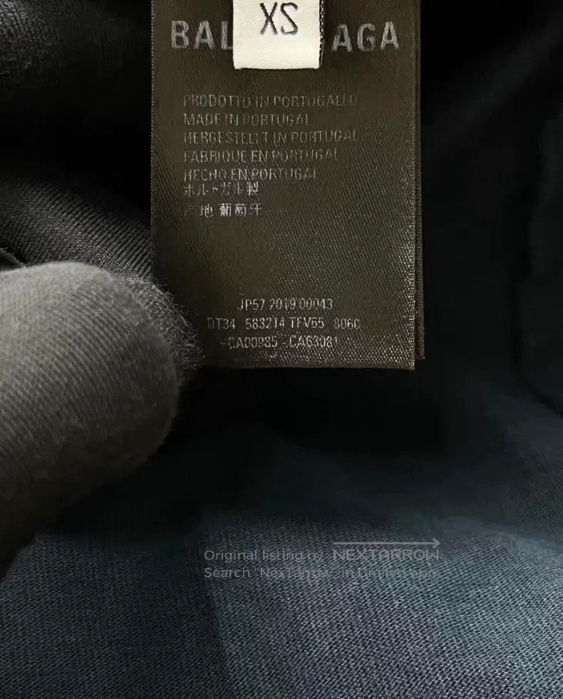 Other Balenciaga Navy Black Washed Distressed Double B Buckle Al Size US XS / EU 42 / 0 - 3 Thumbnail