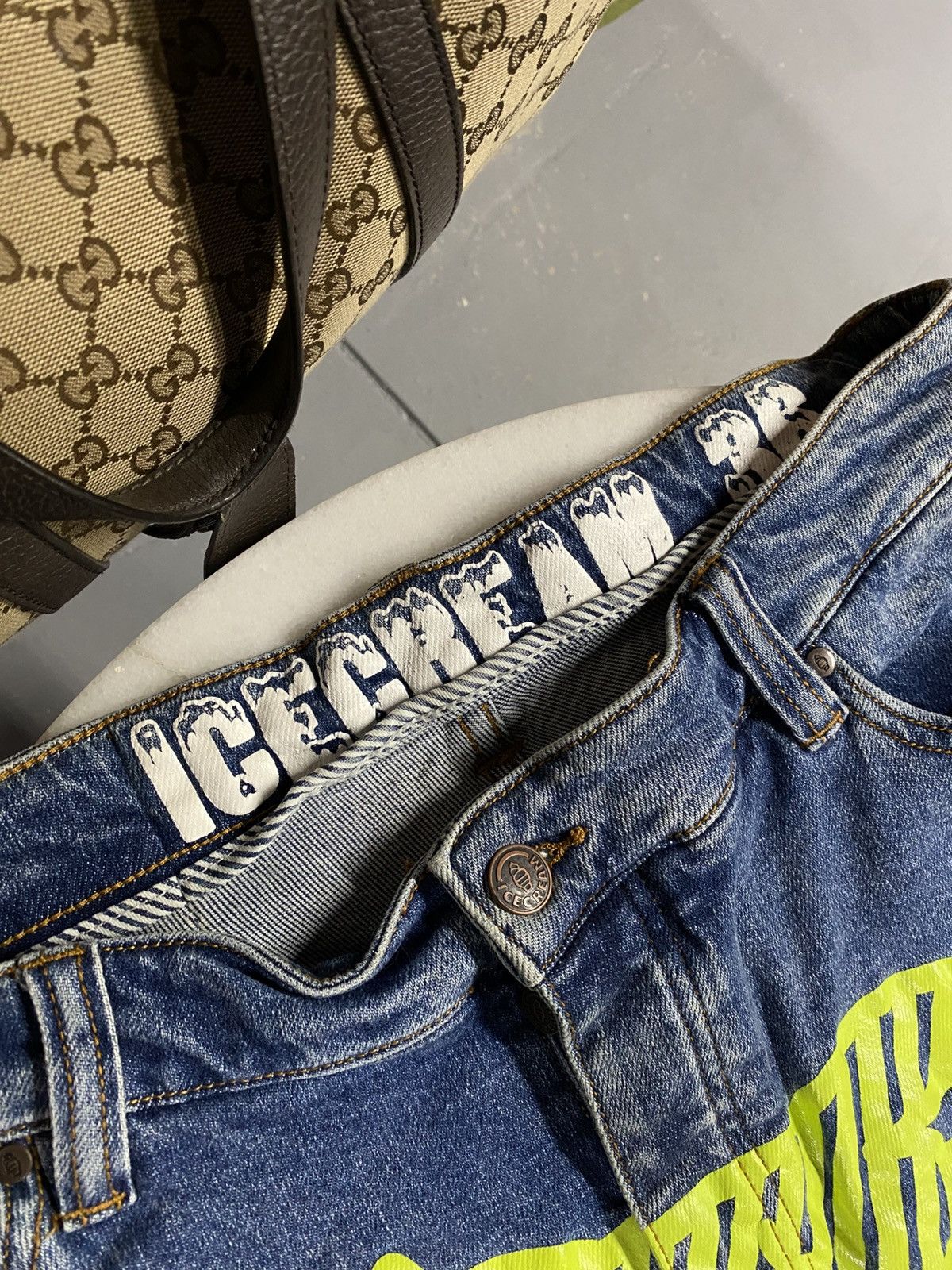 Icecream Ice Cream Fox Mens Blue Denim Jeans Size 36 Size US 36 / EU 52 - 4 Thumbnail