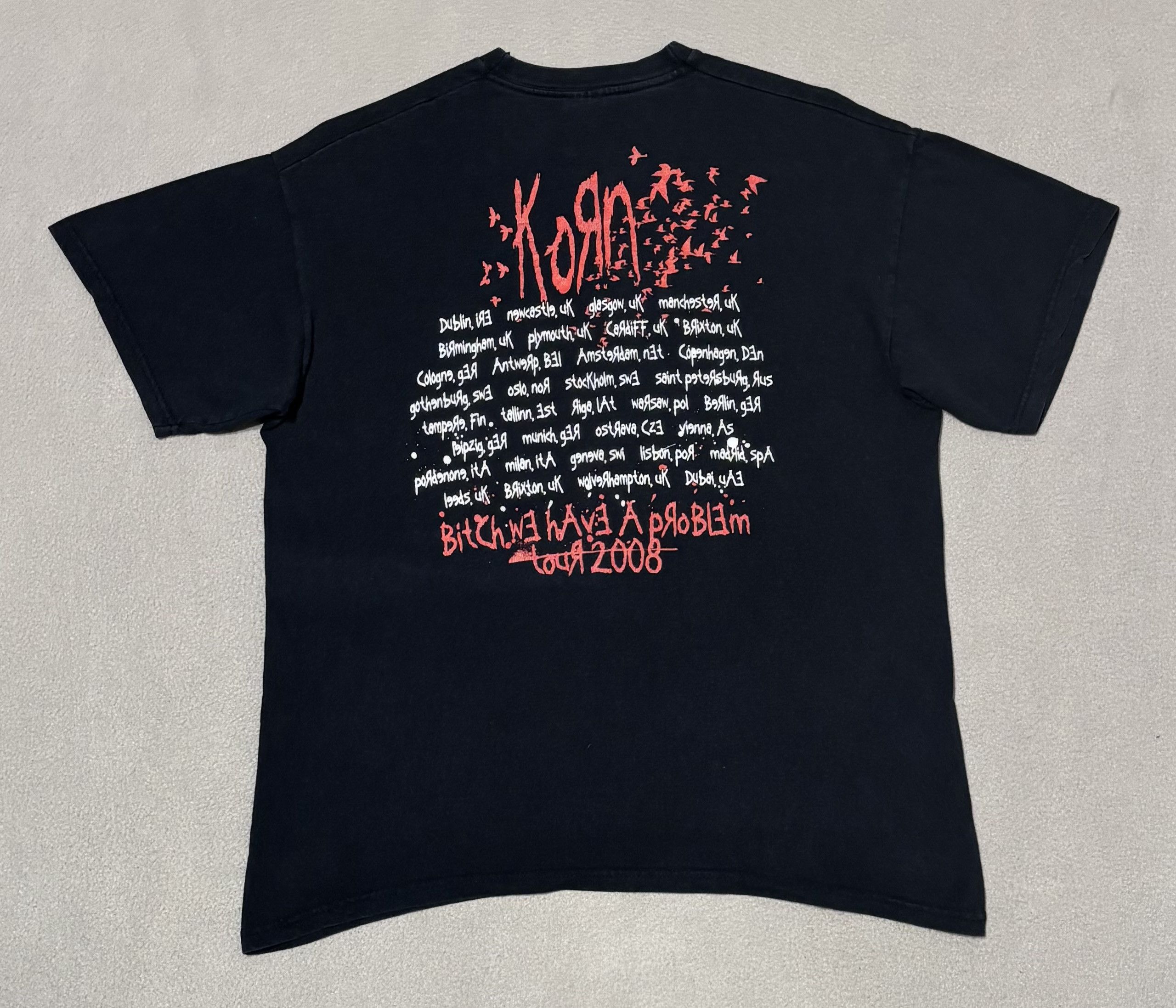 Band Tees Korn Bitch We Have A Problem 2008 Fruit of the Loom T-shirt Size US M / EU 48-50 / 2 - 7 Thumbnail