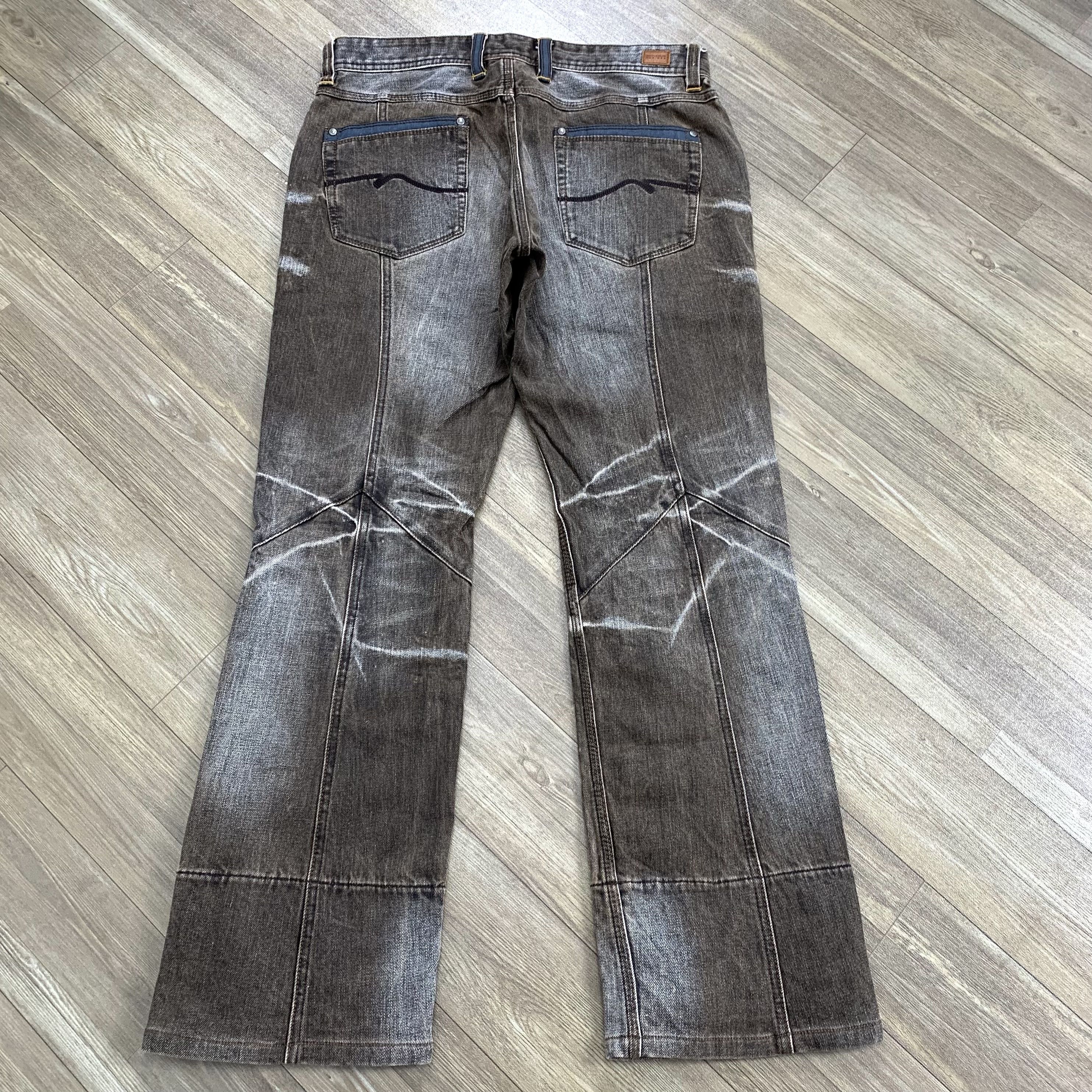 If Six Was Nine × Japanese Brand × Le Grande Bleu (L.G.B.) 2000’s Nicole CFM Clawmark Denim Pants Size US 32 / EU 48 - 7 Thumbnail