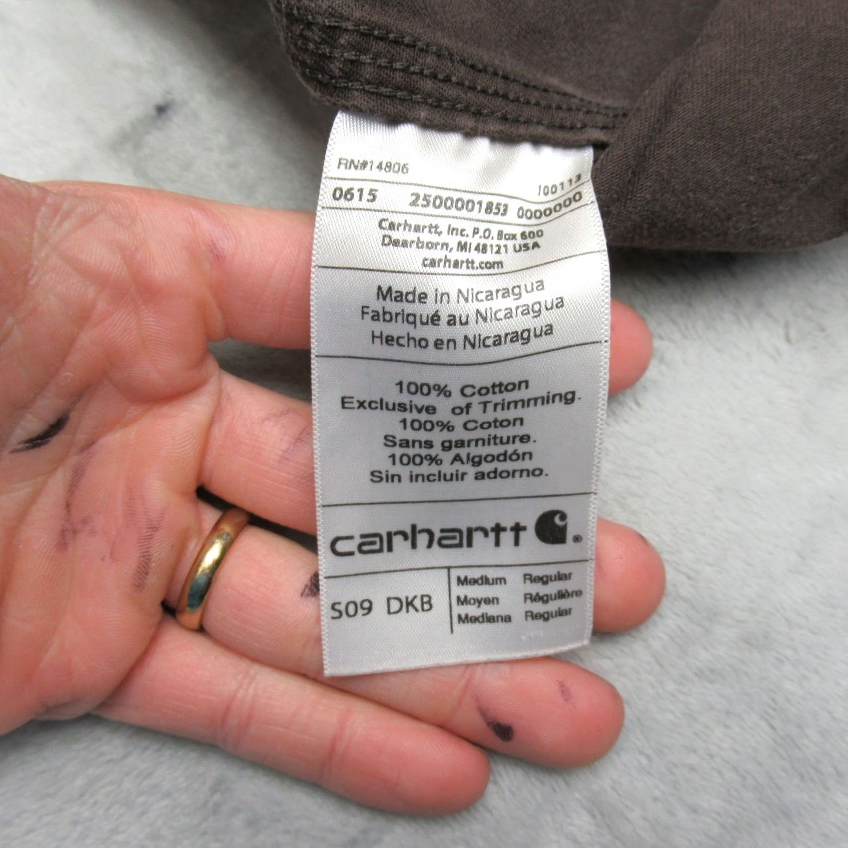 Carhartt Carhartt Shirt Mens Medium Brown Long Sleeve Work Midweight Rugged Oakman LOGO Size US M / EU 48-50 / 2 - 5 Thumbnail