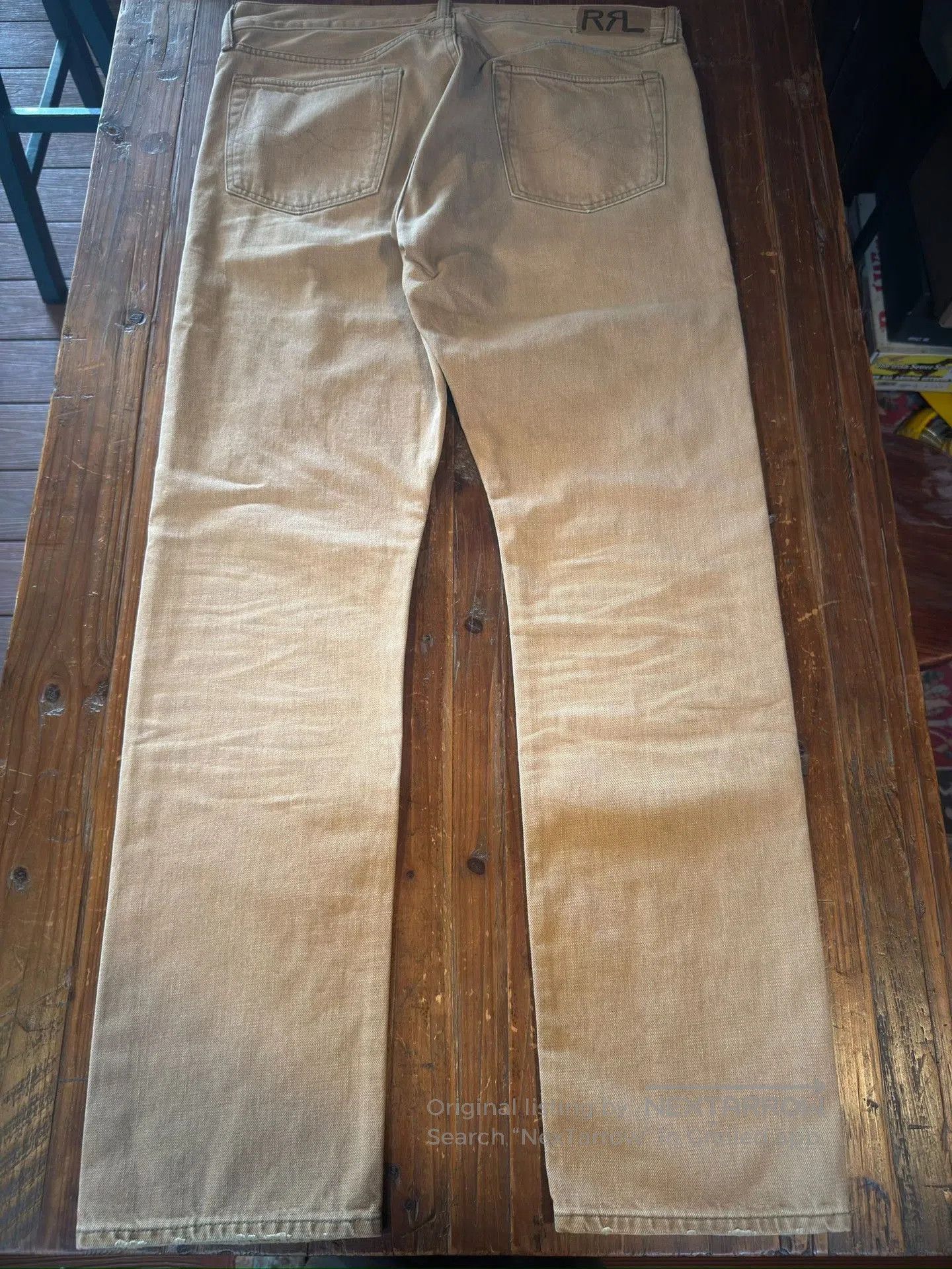 RRL Ralph Lauren RRL Beige Work Pants 36x32. Size US 36 / EU 52 - 2 Thumbnail
