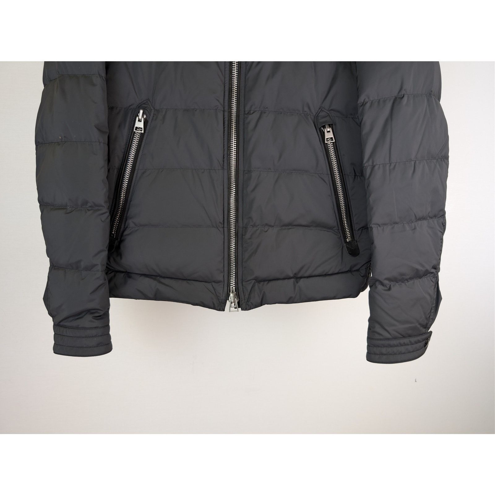 Tom Ford o1rshd1 CC20 Fit Leather-Trimmed Quilted Shell Down Jacket Size US M / EU 48-50 / 2 - 4 Thumbnail