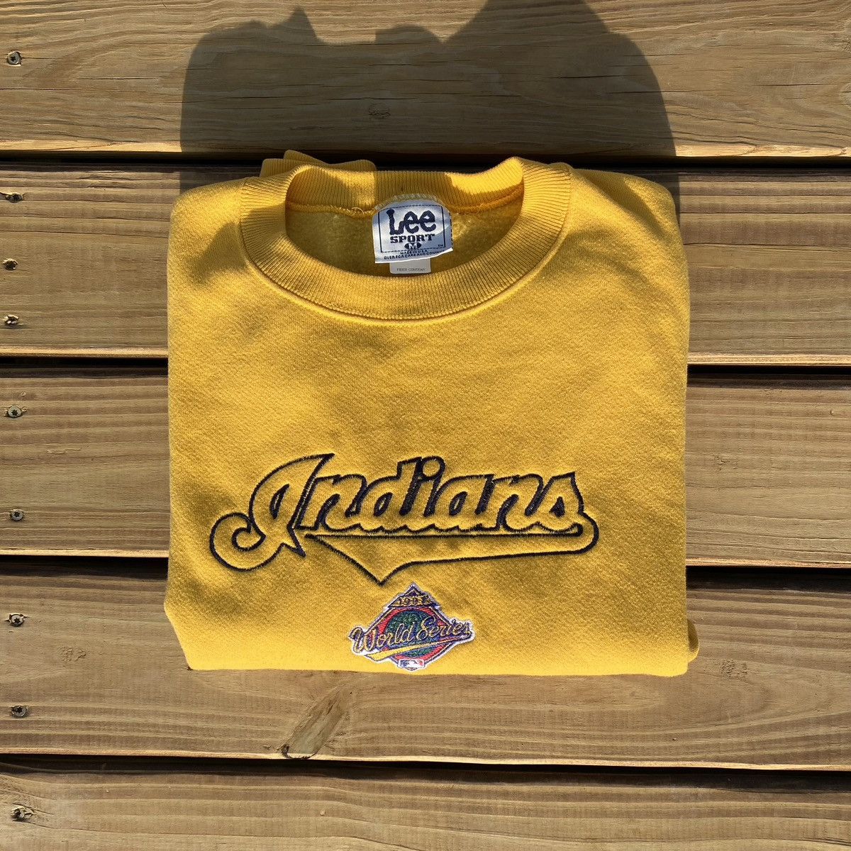 Lee Vintage Lee Cleveland Indians (Guardians) Signed Sweatshirt Size US M / EU 48-50 / 2 - 1 Thumbnail