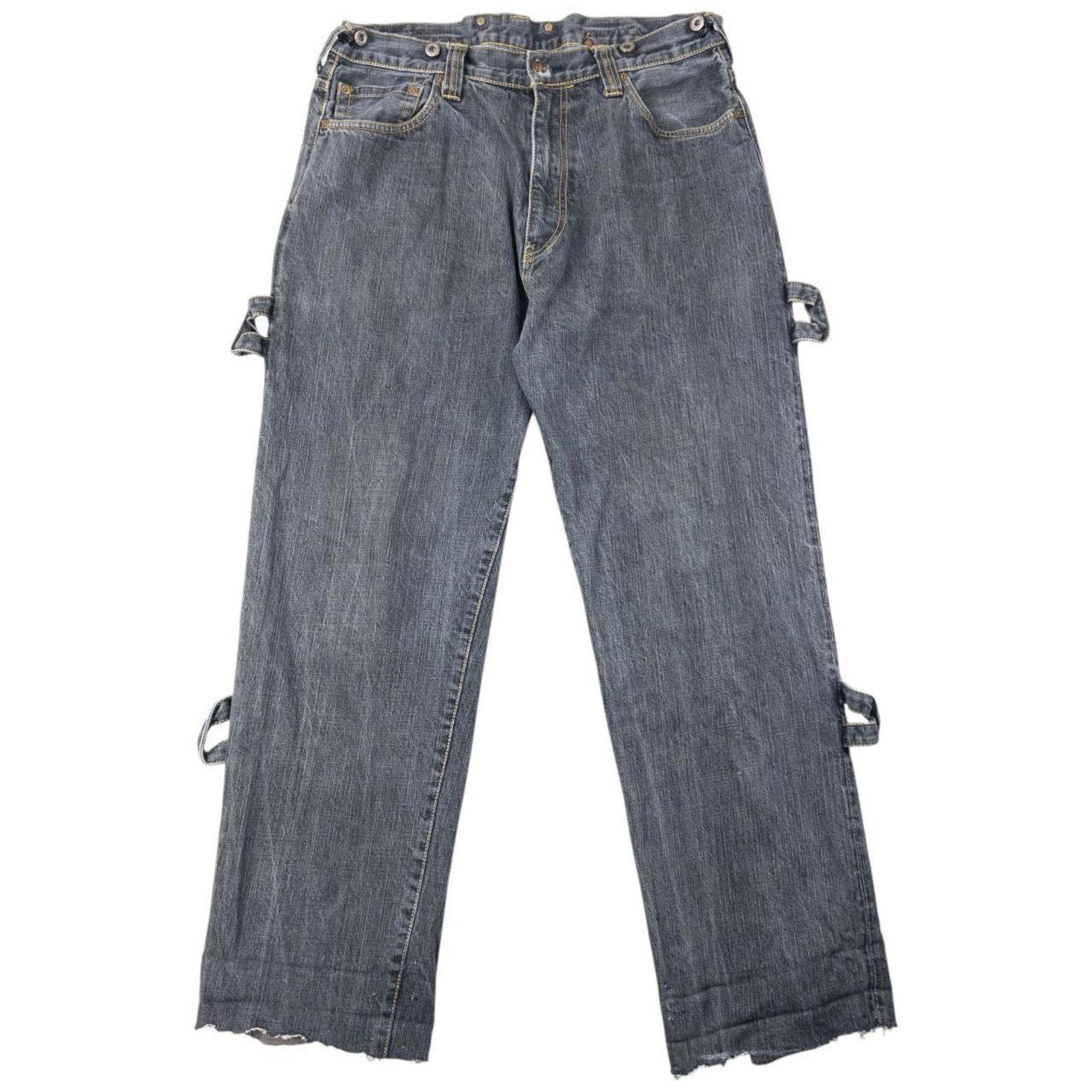 Evisu Vintage Evisu Gull Bondage Zip Japanese Denim Jeans Size W33 Size US 33 - 5 Thumbnail