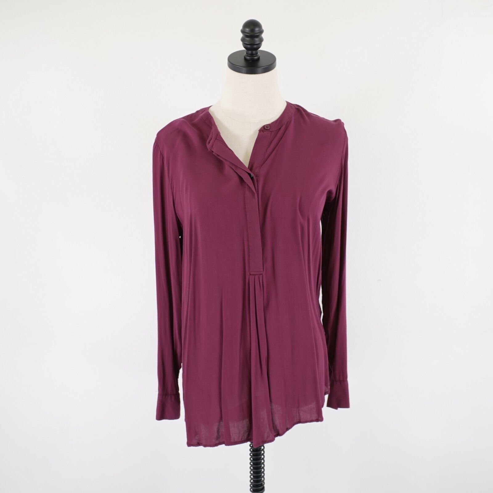 Gap Gap Purple Medium The Tunic Shirt Blouse Long Sleeve 1/2 But Size M / US 6-8 / IT 42-44 - 1 Thumbnail