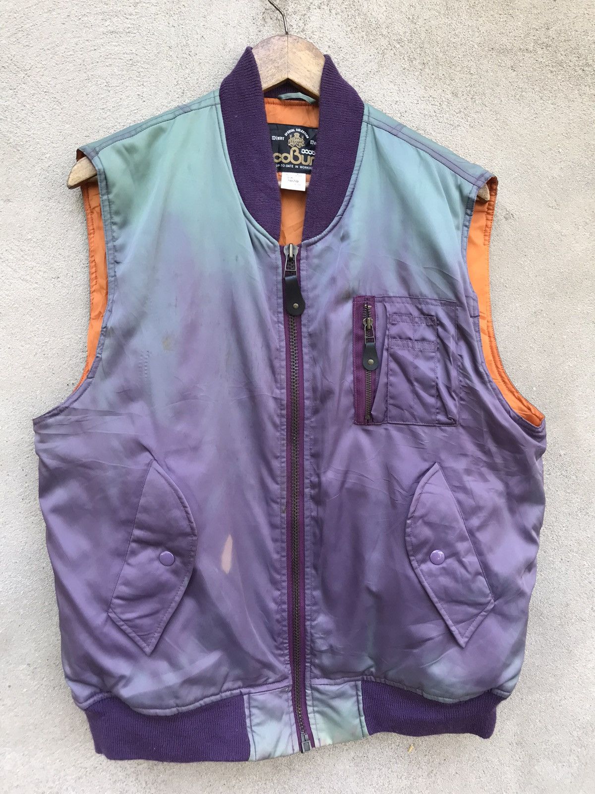 Vintage ICO BUN BOMBER ALPHA INDUSTRIES FADED JACKET WINTER WEAR Size US L / EU 52-54 / 3 - 5 Thumbnail