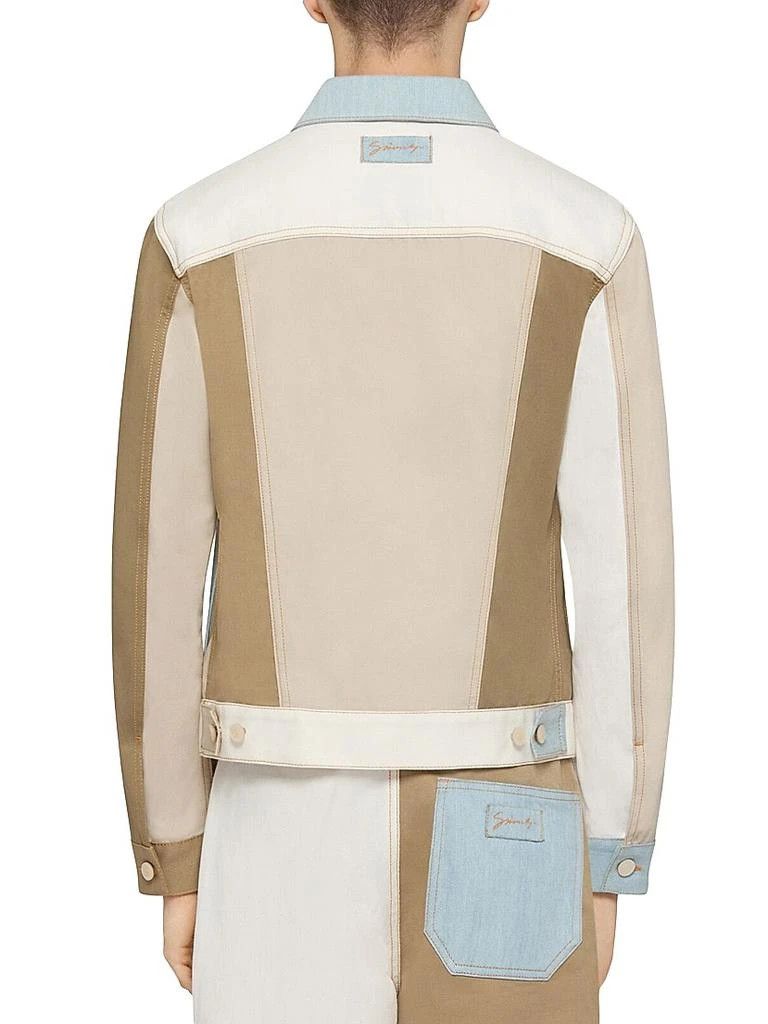 Givenchy o1w1db10426 Patchwork Jacket in Upcycled Denim in Multicolor Size US L / EU 52-54 / 3 - 4 Thumbnail